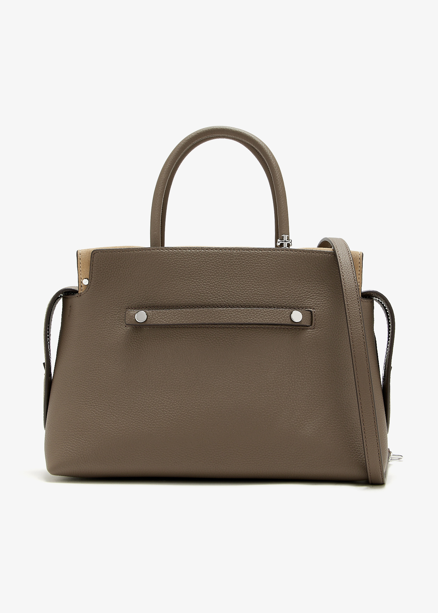 

Mercer pebbled satchel, Taupe