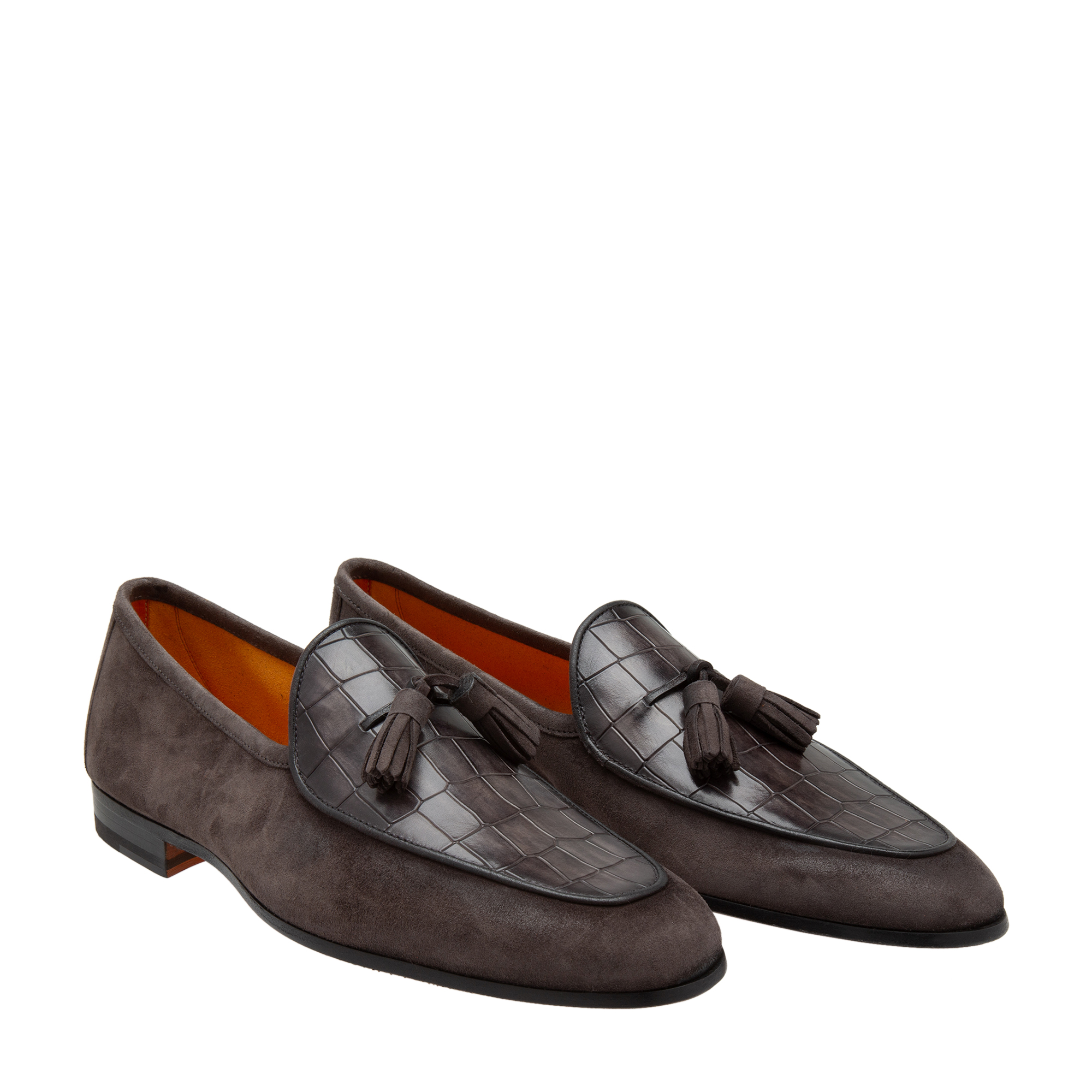 

Suede loafers, Grey