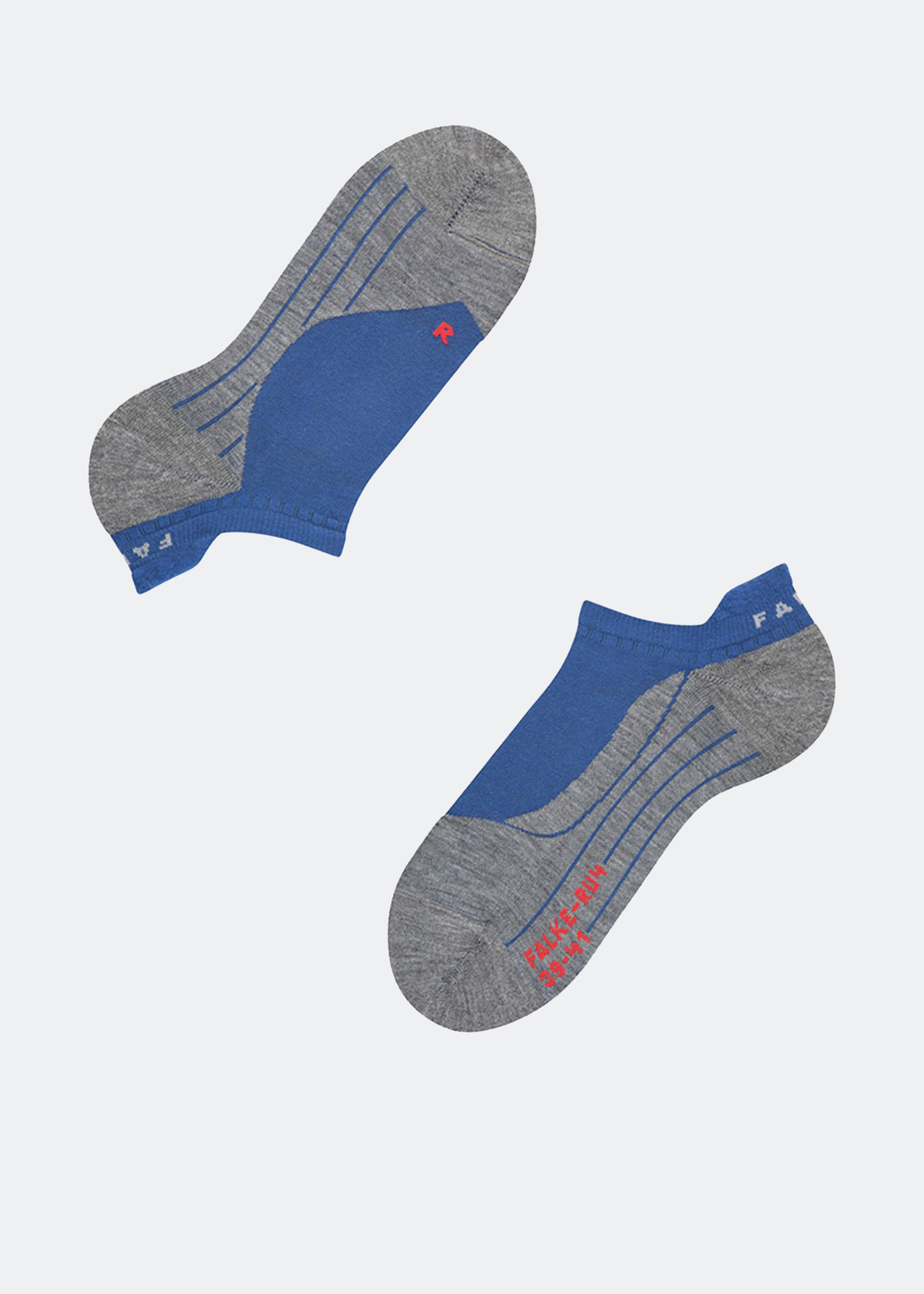 

RU4 invisible men running no show socks, Blue