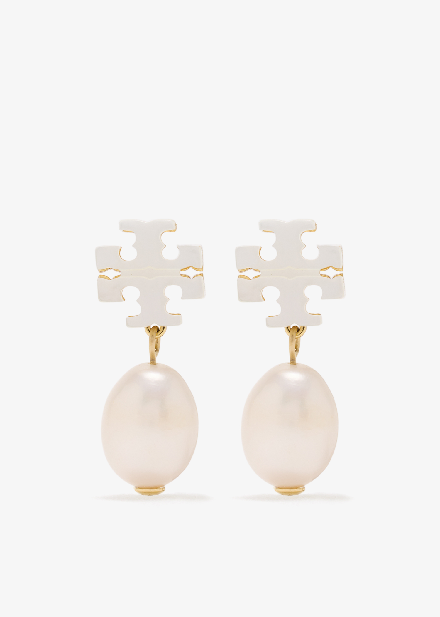 

Kira drop earrings, White