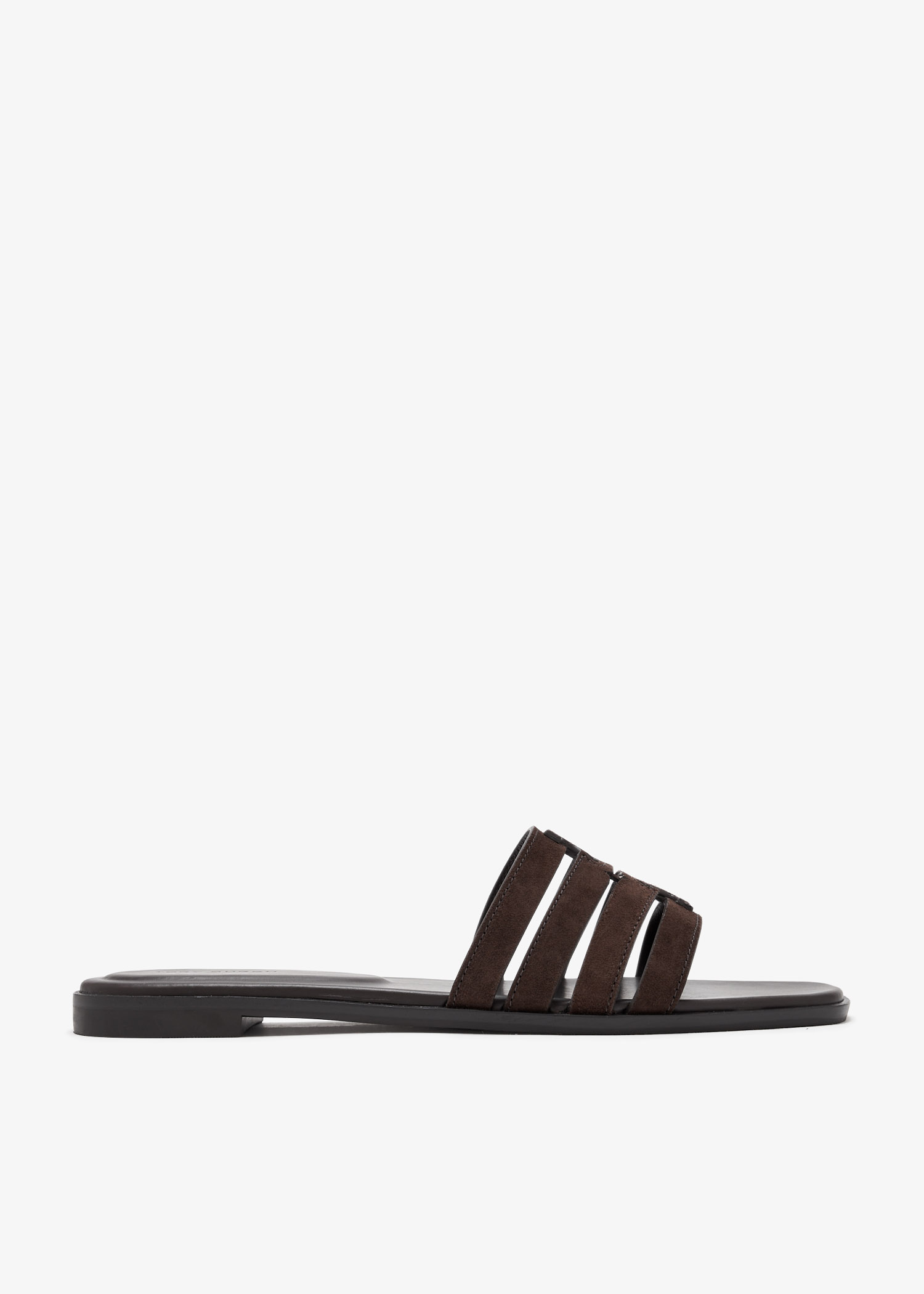 

Ines cage slide sandals, Brown