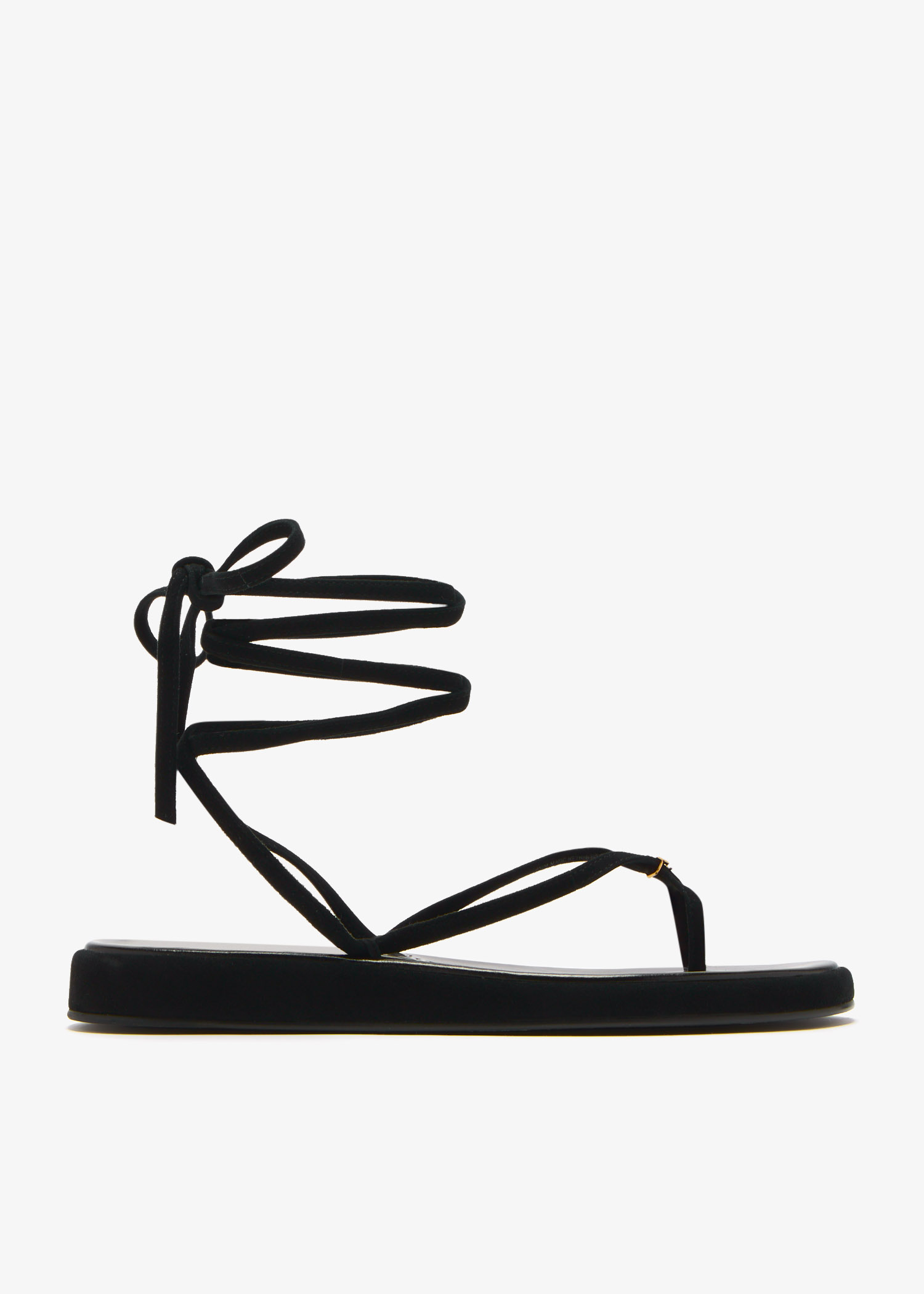 

Capri ankle wrap sandals, Black