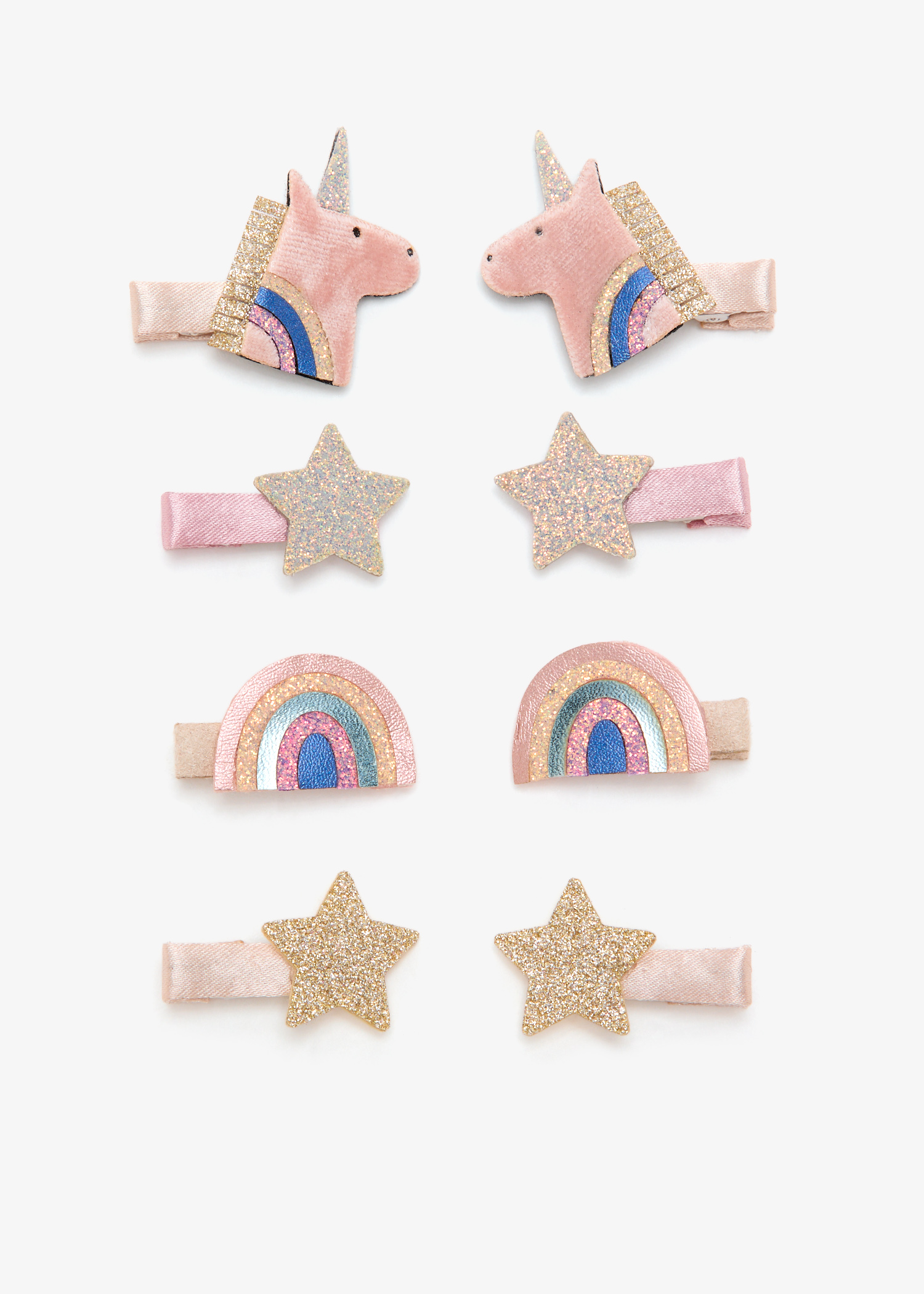 

Celeste unicorn mini clips, Multicolored