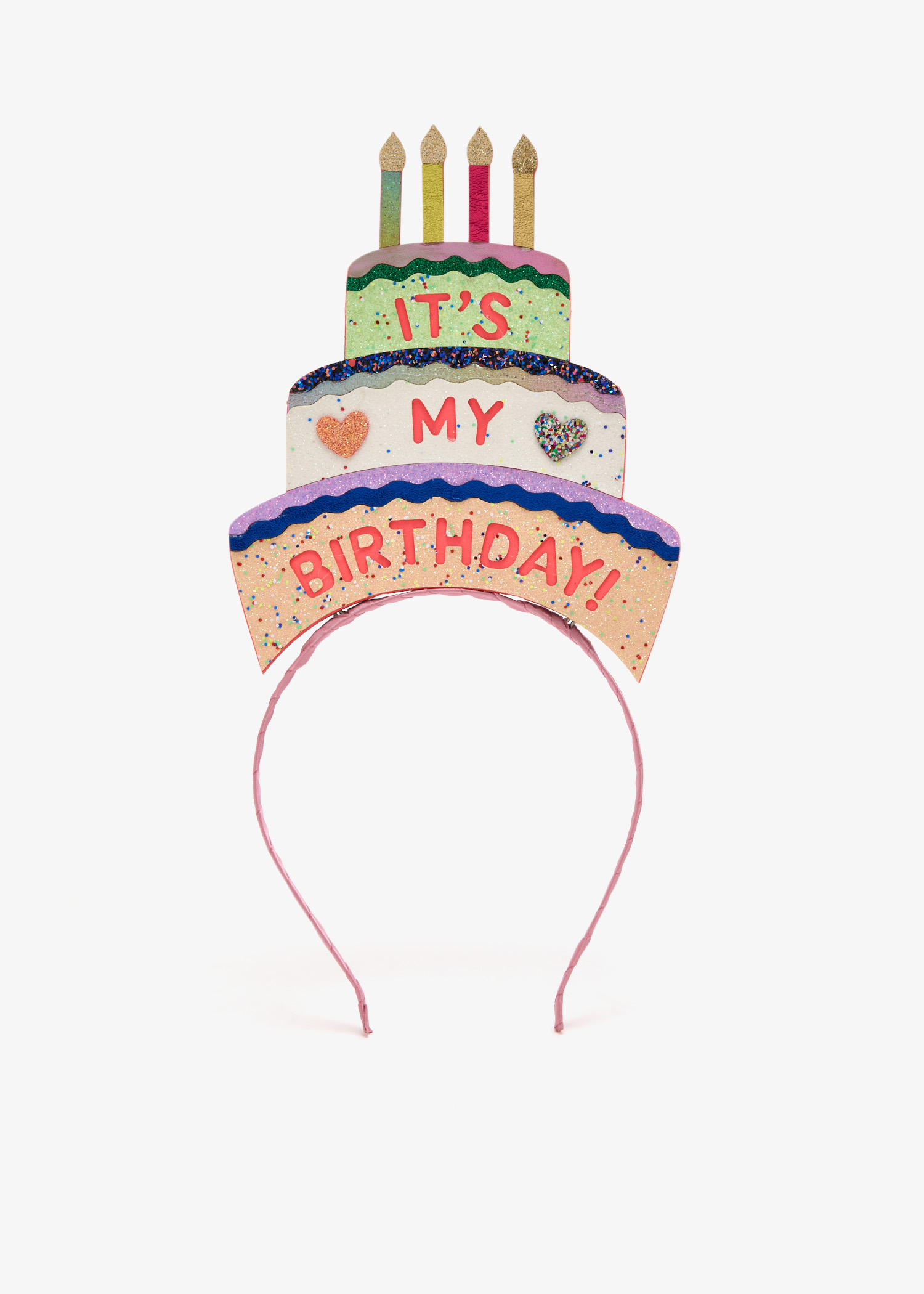 

Birthday cake headdress, Multicolored