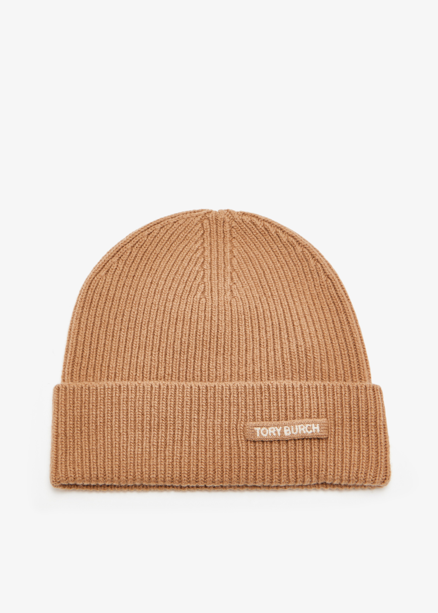

Ribbed knit beanie, Brown
