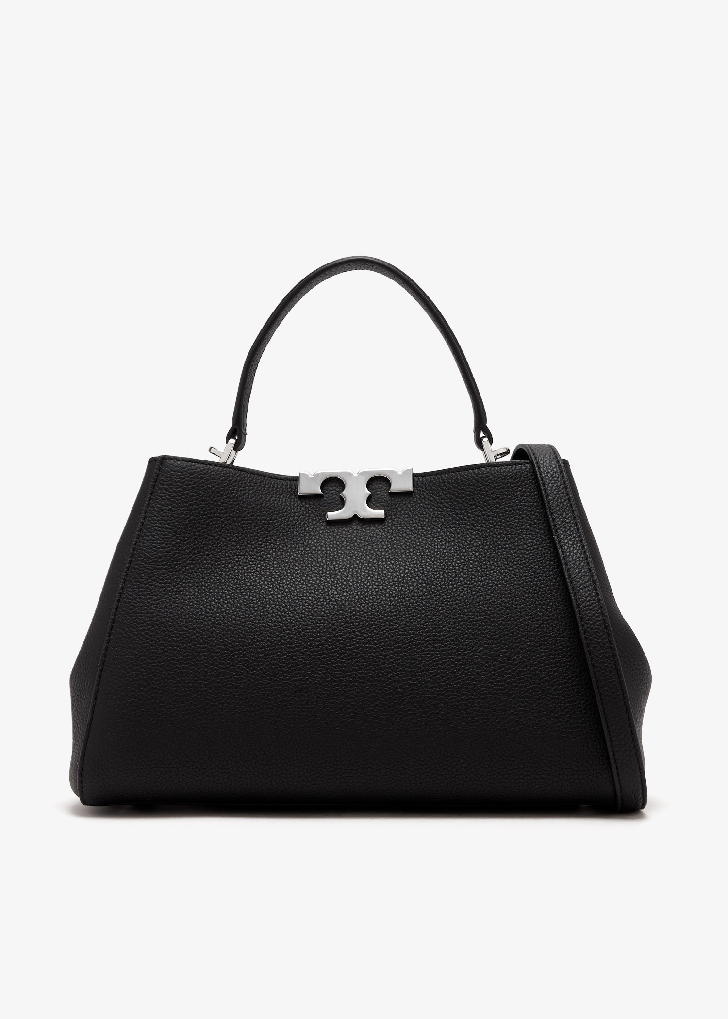 

Medium Eleanor soft satchel, Black