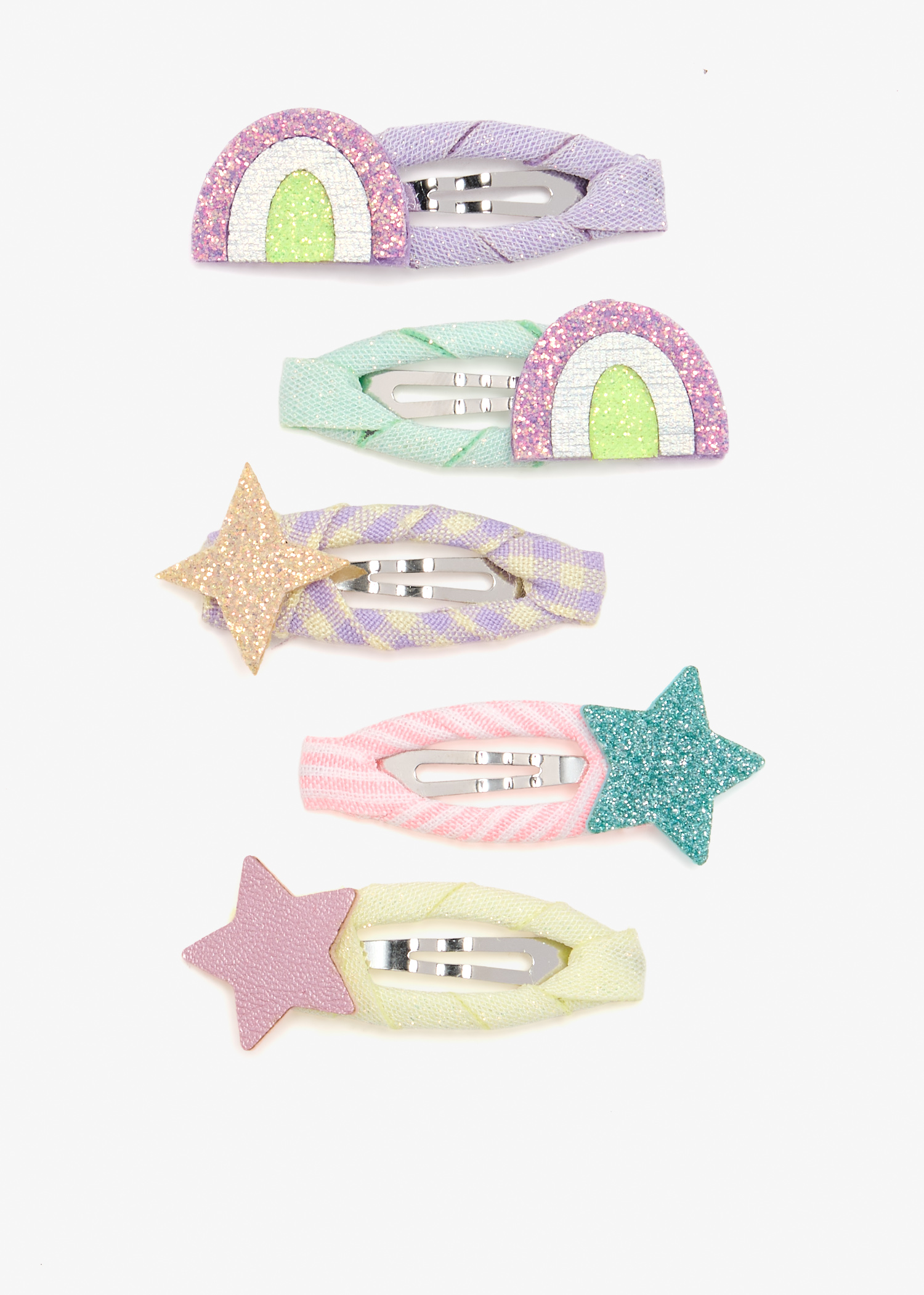 

Rainbow & Star mini clic clacs, Multicolored