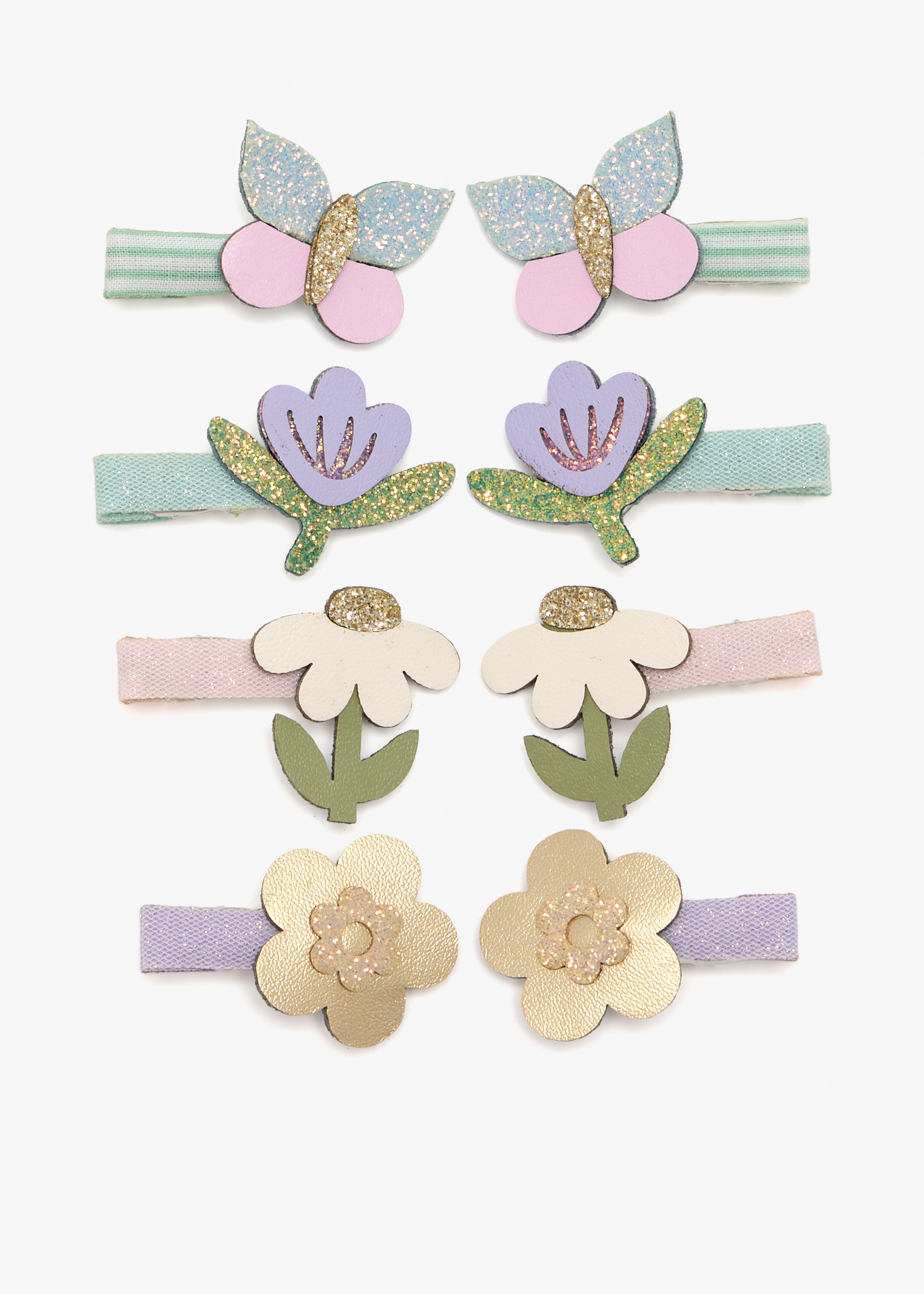 

Flower Garden mini clips, Multicolored