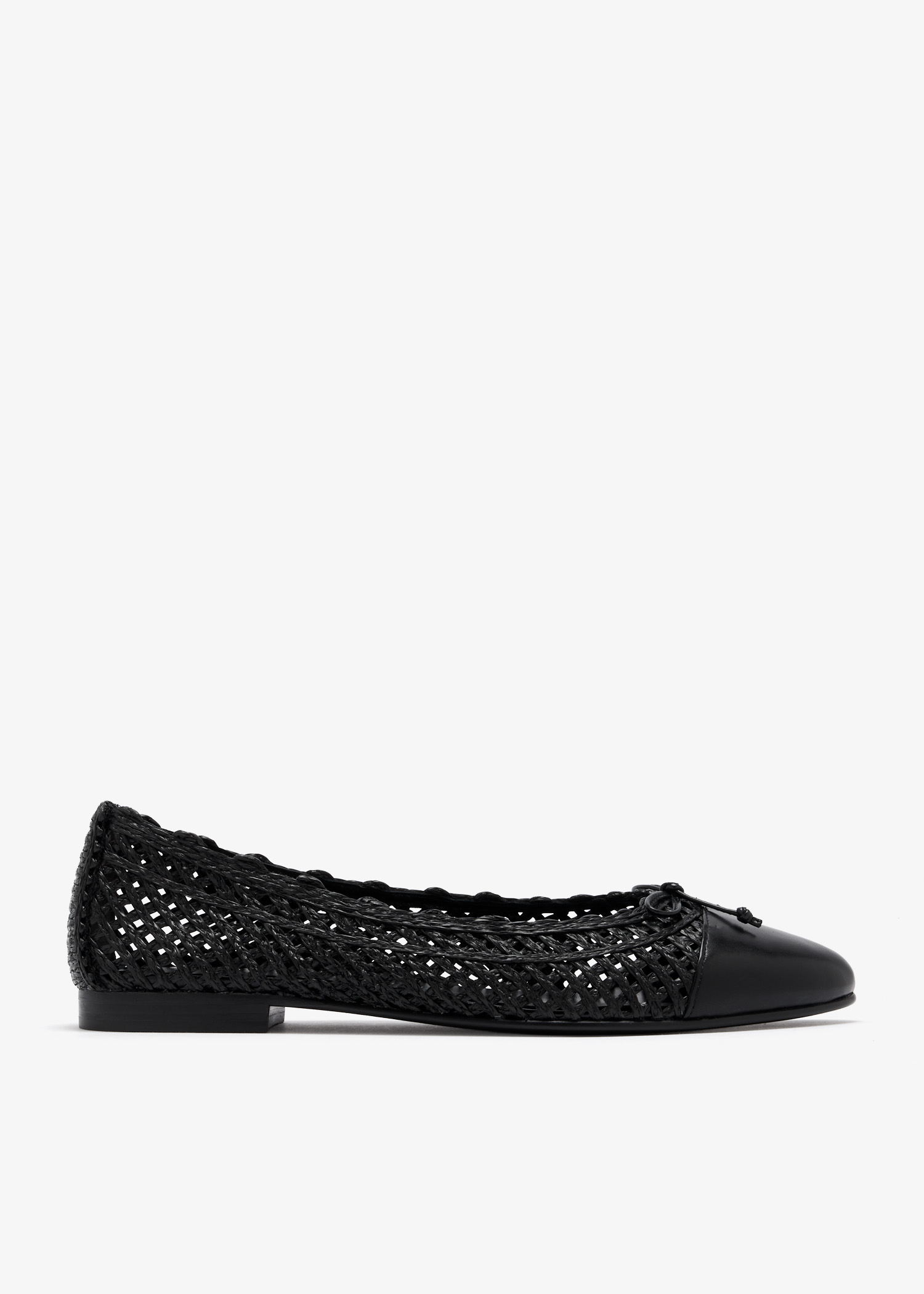 

Cap-toe ballerinas, Black