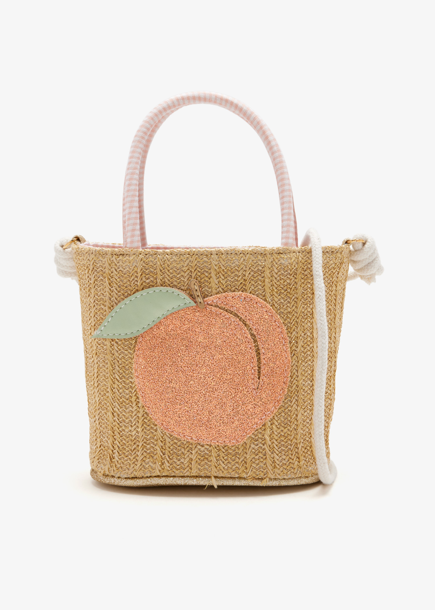 

Peach basket bag, Beige