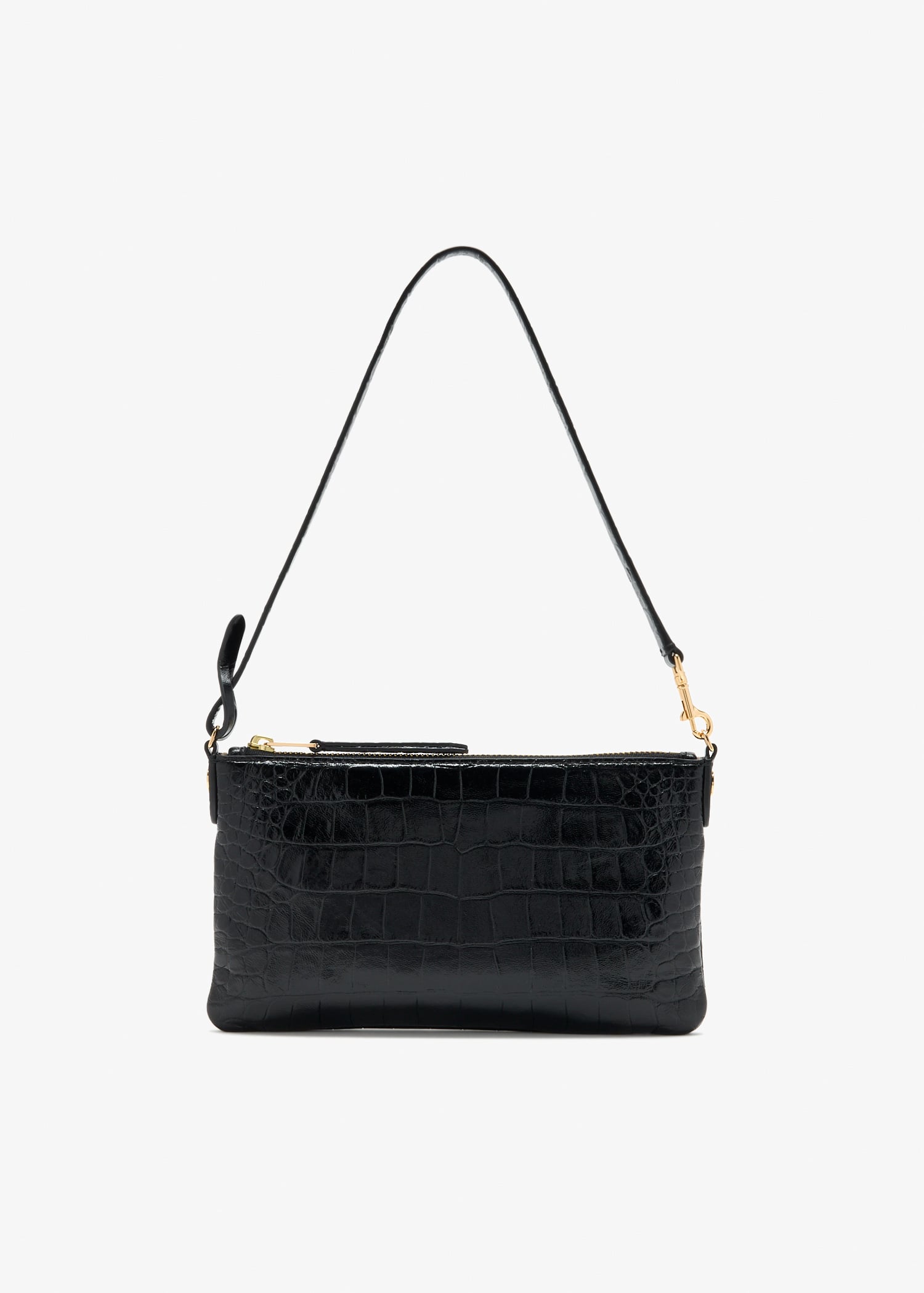 

Leather pochette, Black