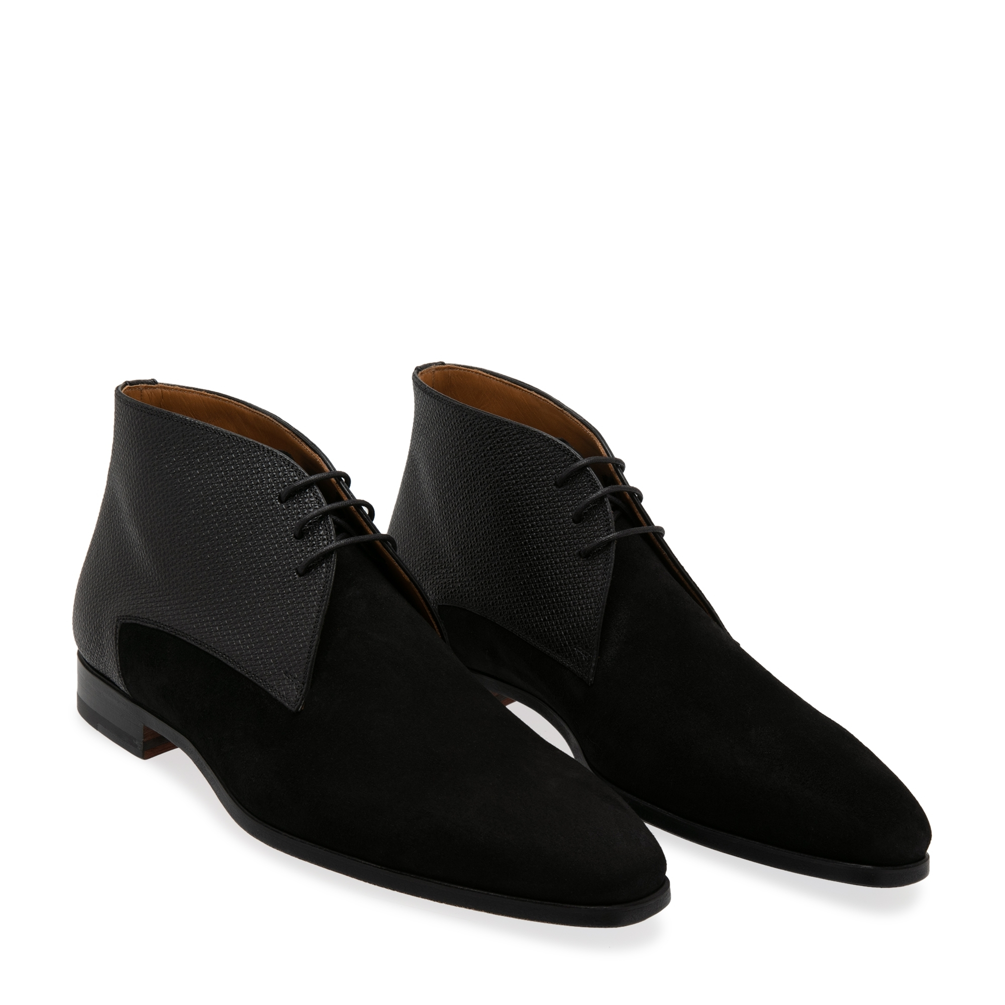 

Suede Derby boots, Black
