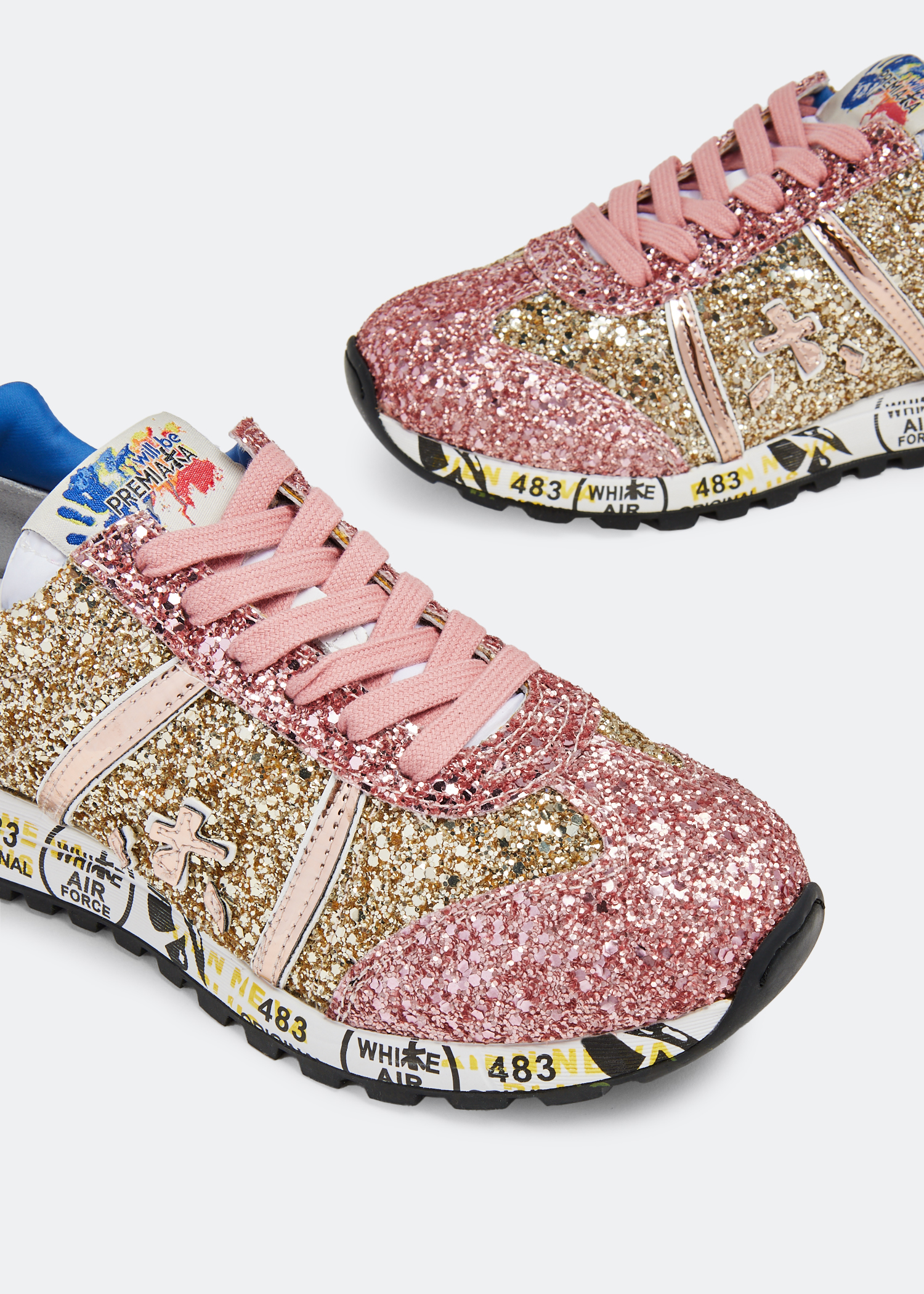 

Lucy glitter sneakers, Gold