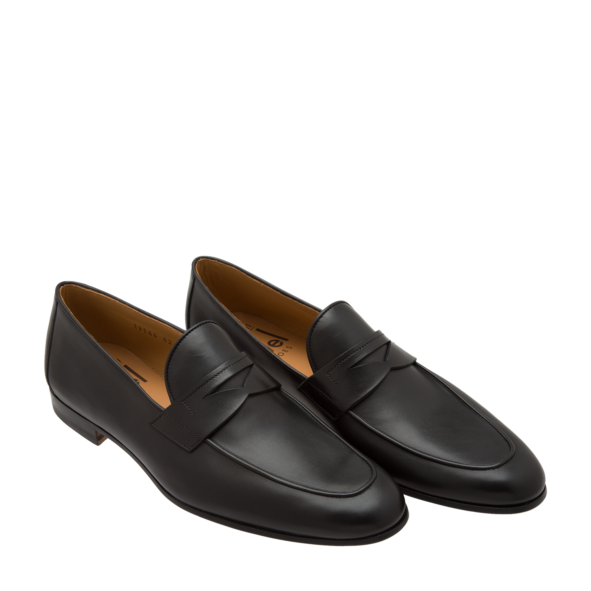 

Leather Penny loafers, Black