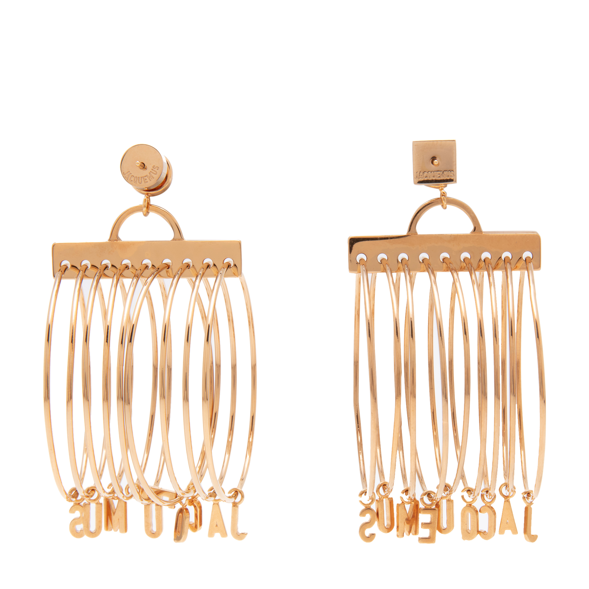 

Les Anneaux earrings, Gold