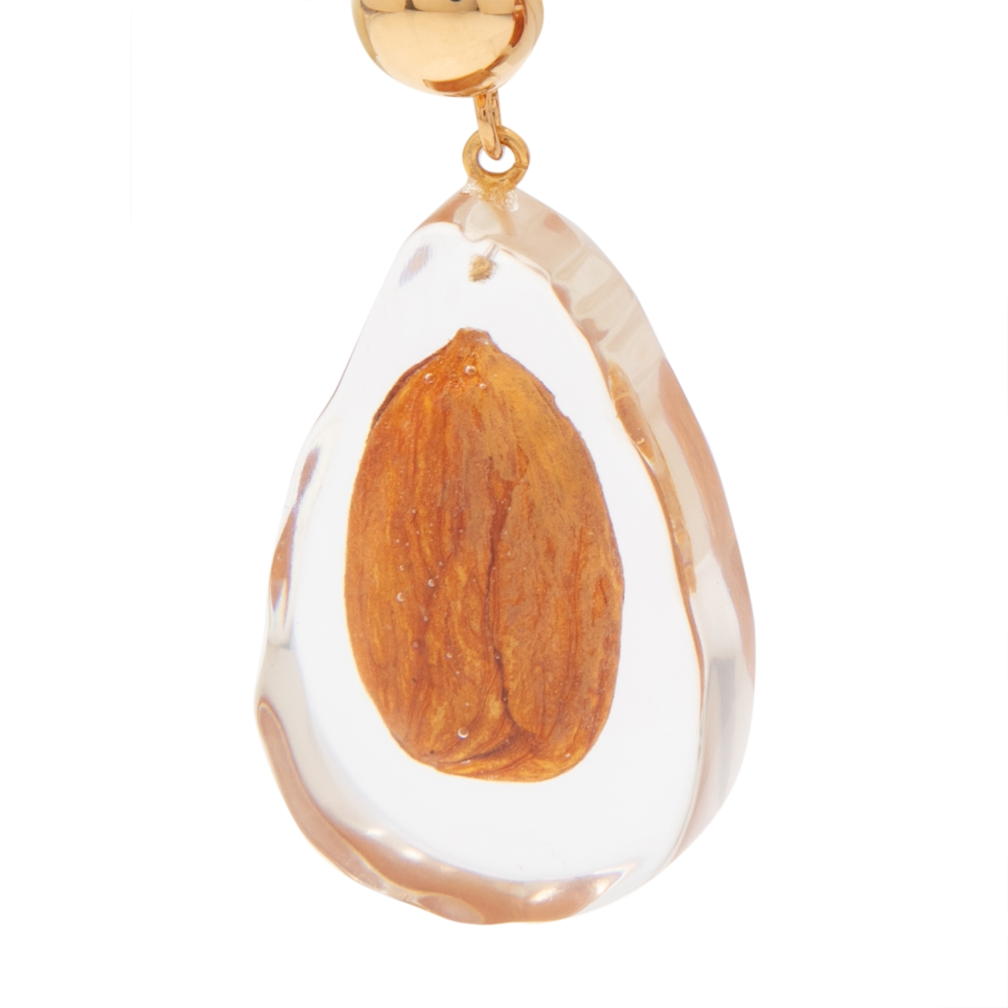 

Les Amandes earrings, Beige