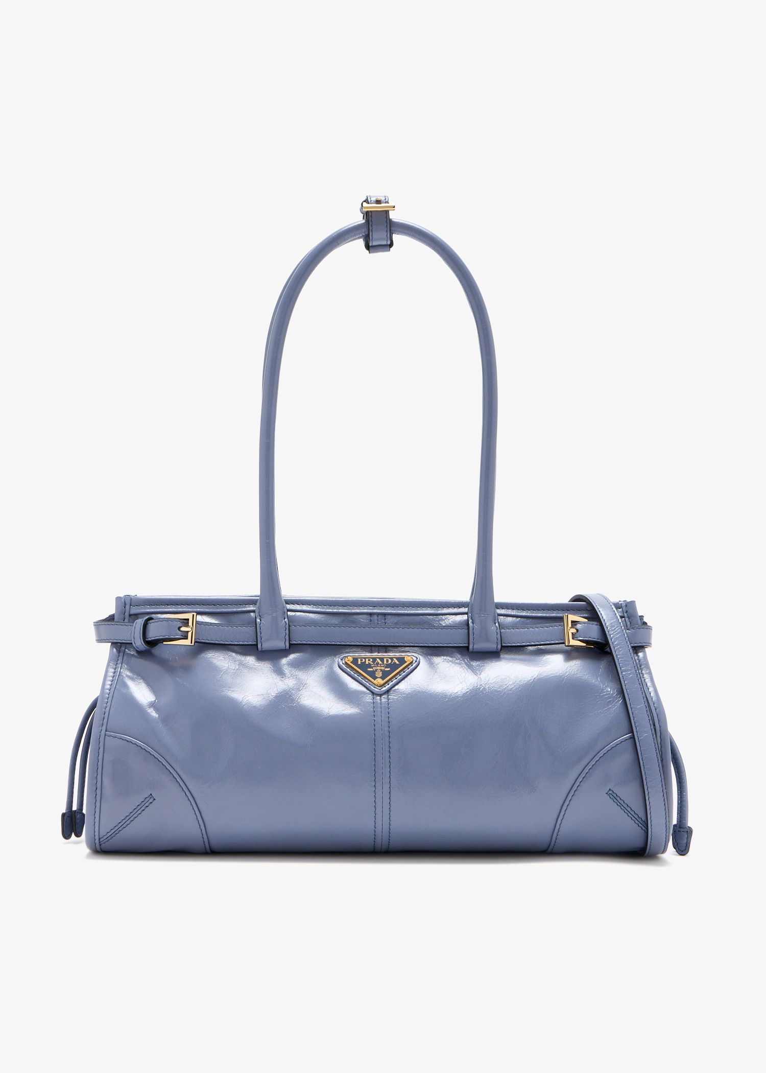 

Prada Bonnie medium leather handbag, Blue