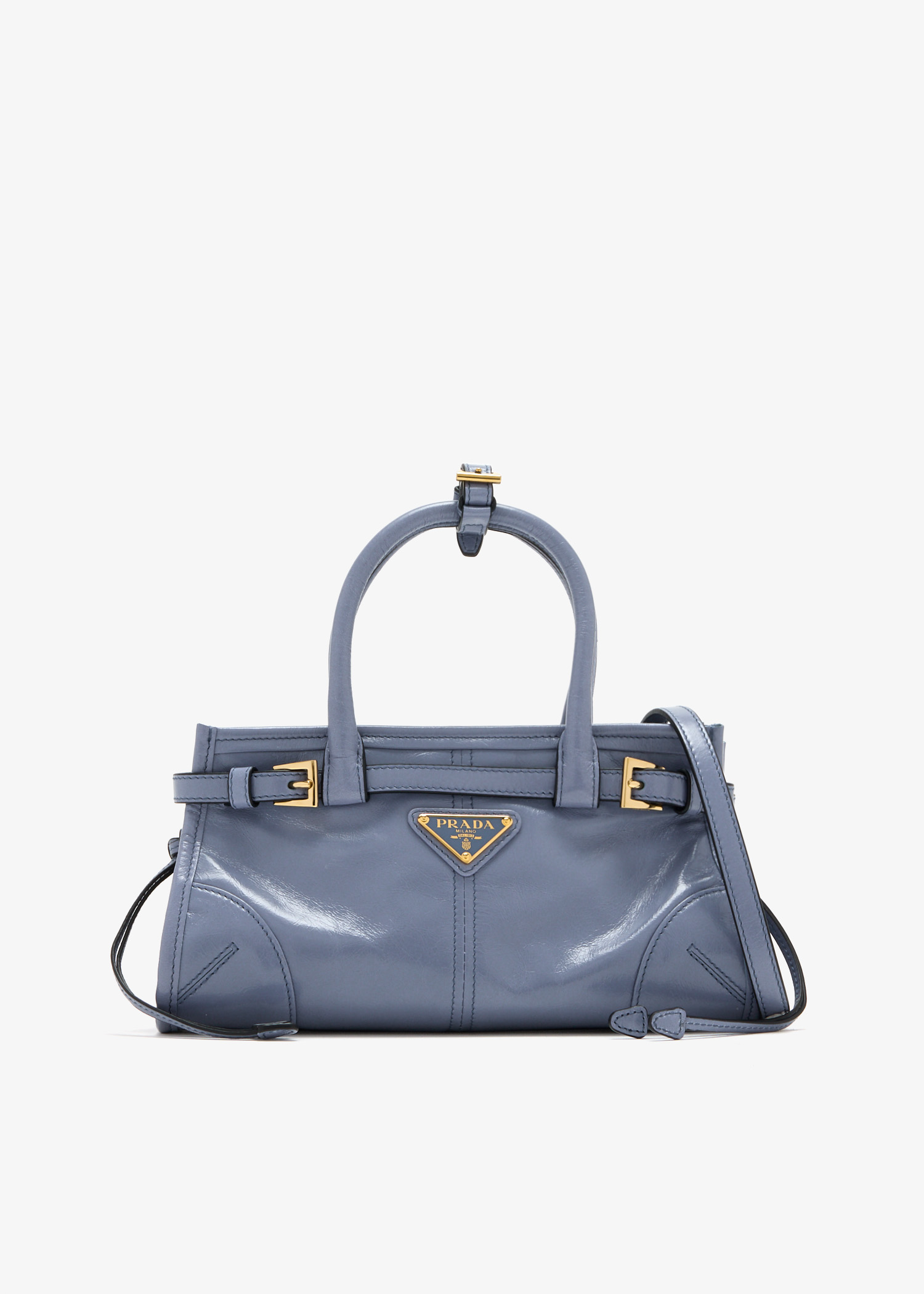 

Prada Bonnie leather mini handbag, Blue