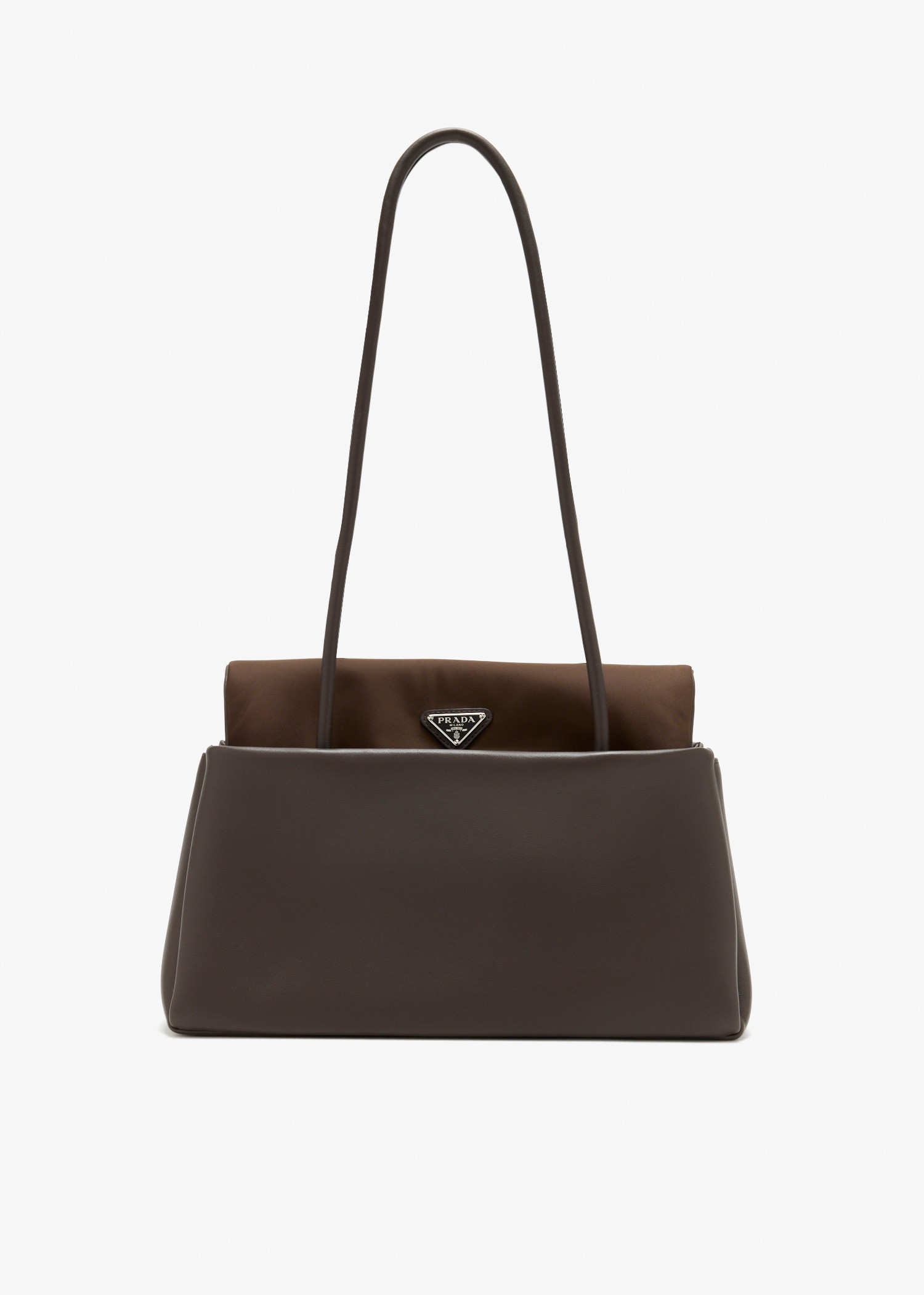 

Prada Passage medium leather bag, Brown
