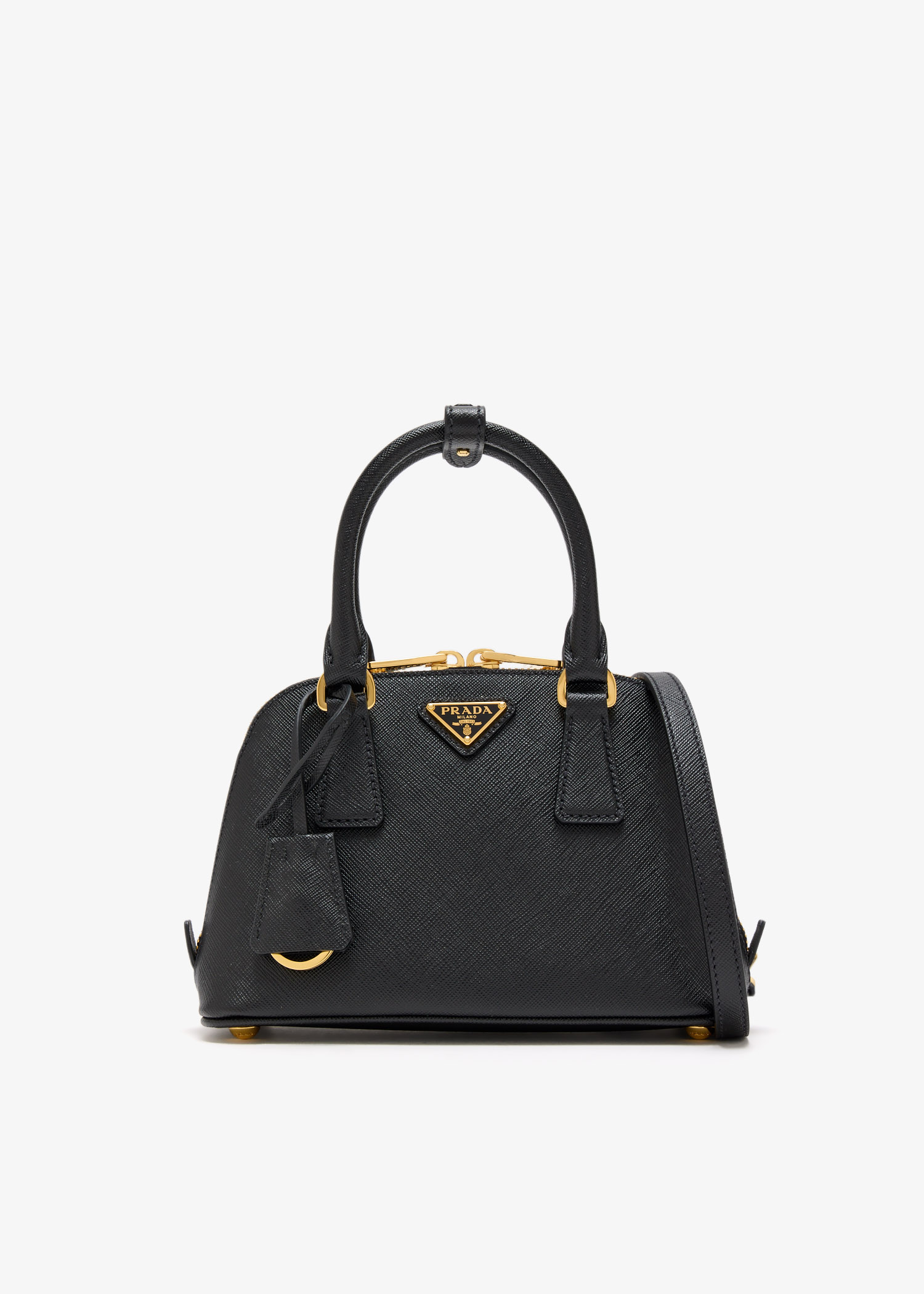 

Promenade saffiano leather mini bag, Black