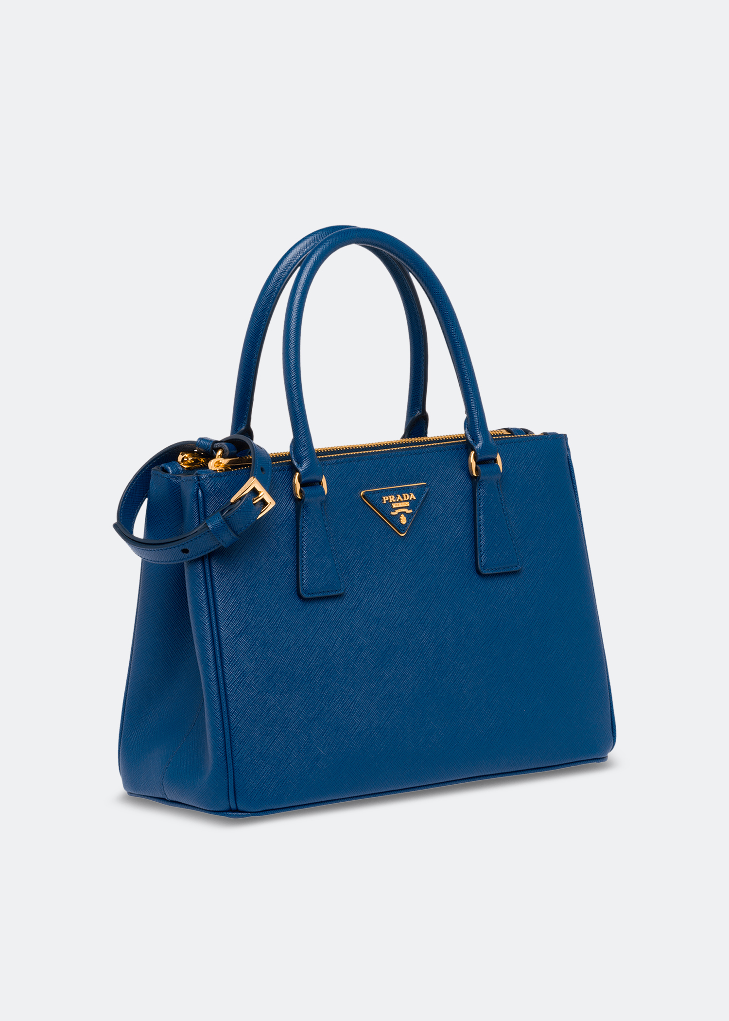 

Galleria small leather bag, Blue