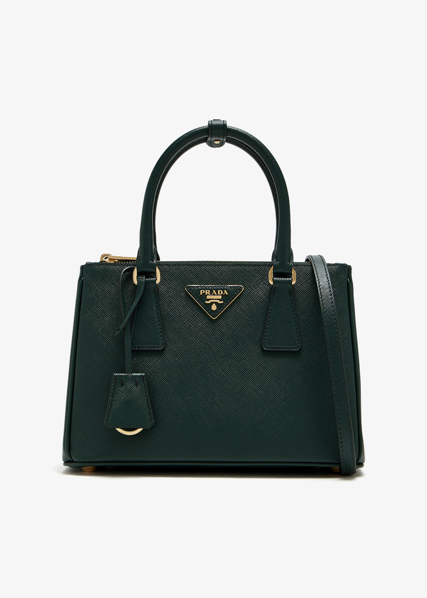 

Prada Galleria small leather bag, Green