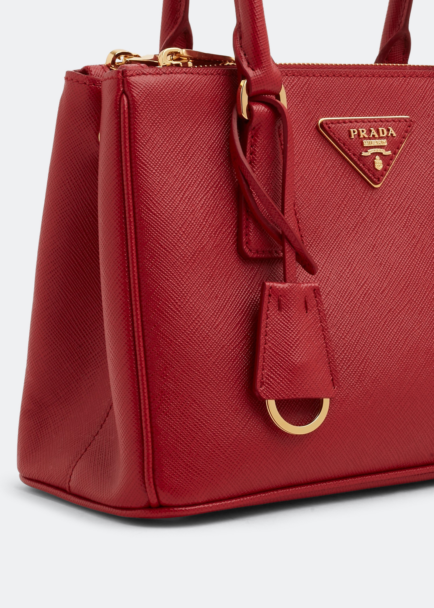 

Galleria small leather bag, Red