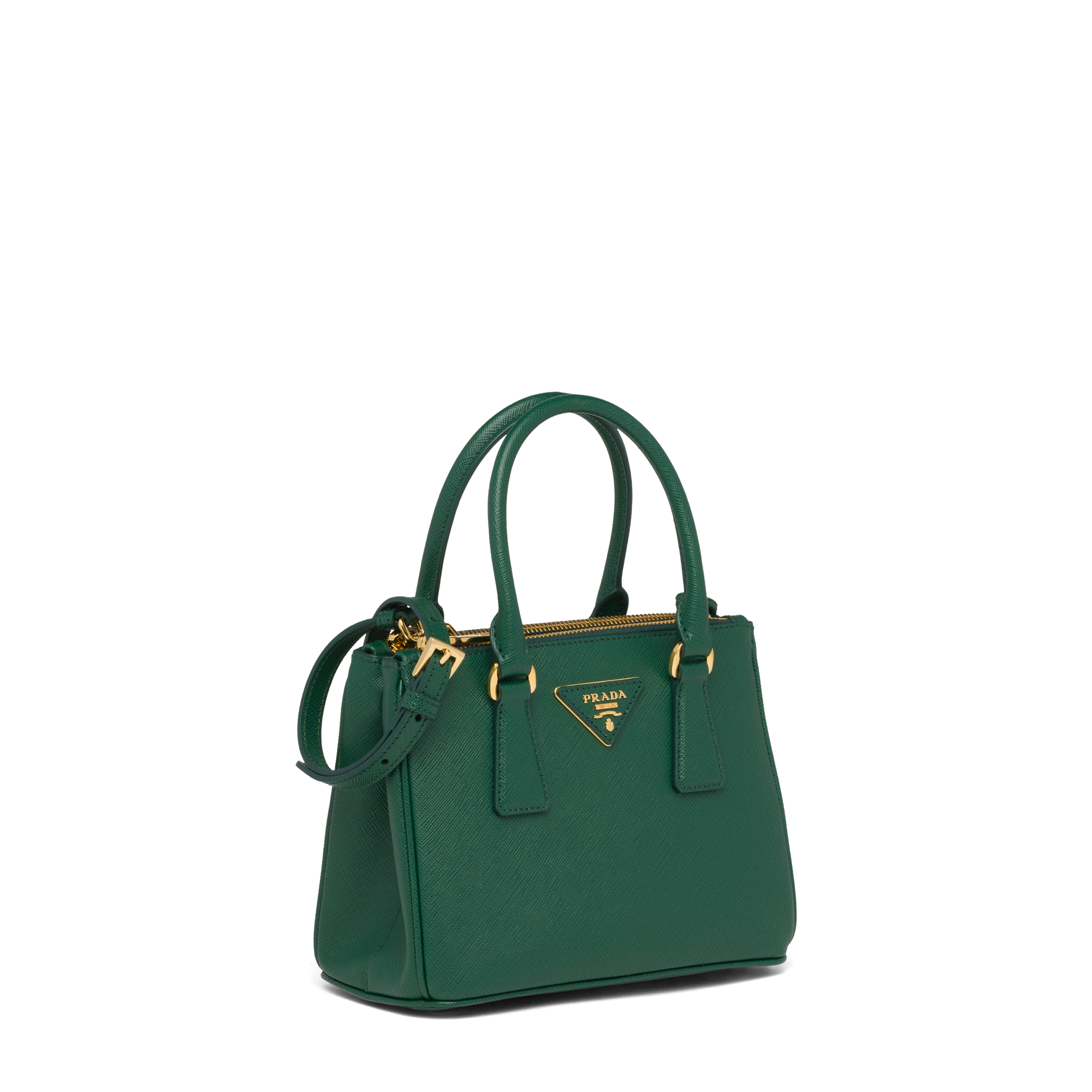 

Galleria Saffiano leather micro-bag, Green