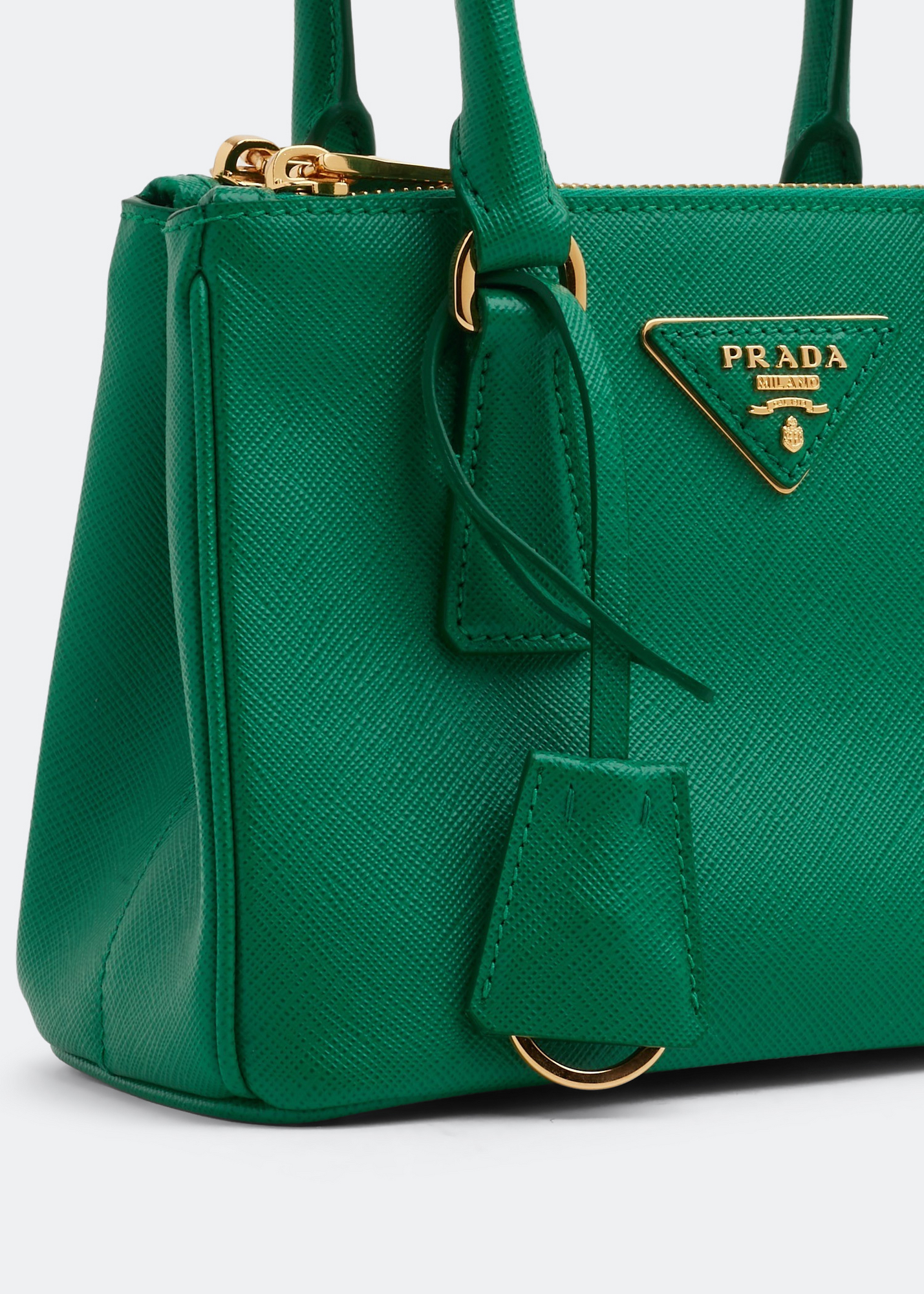 

Galleria leather micro bag, Green