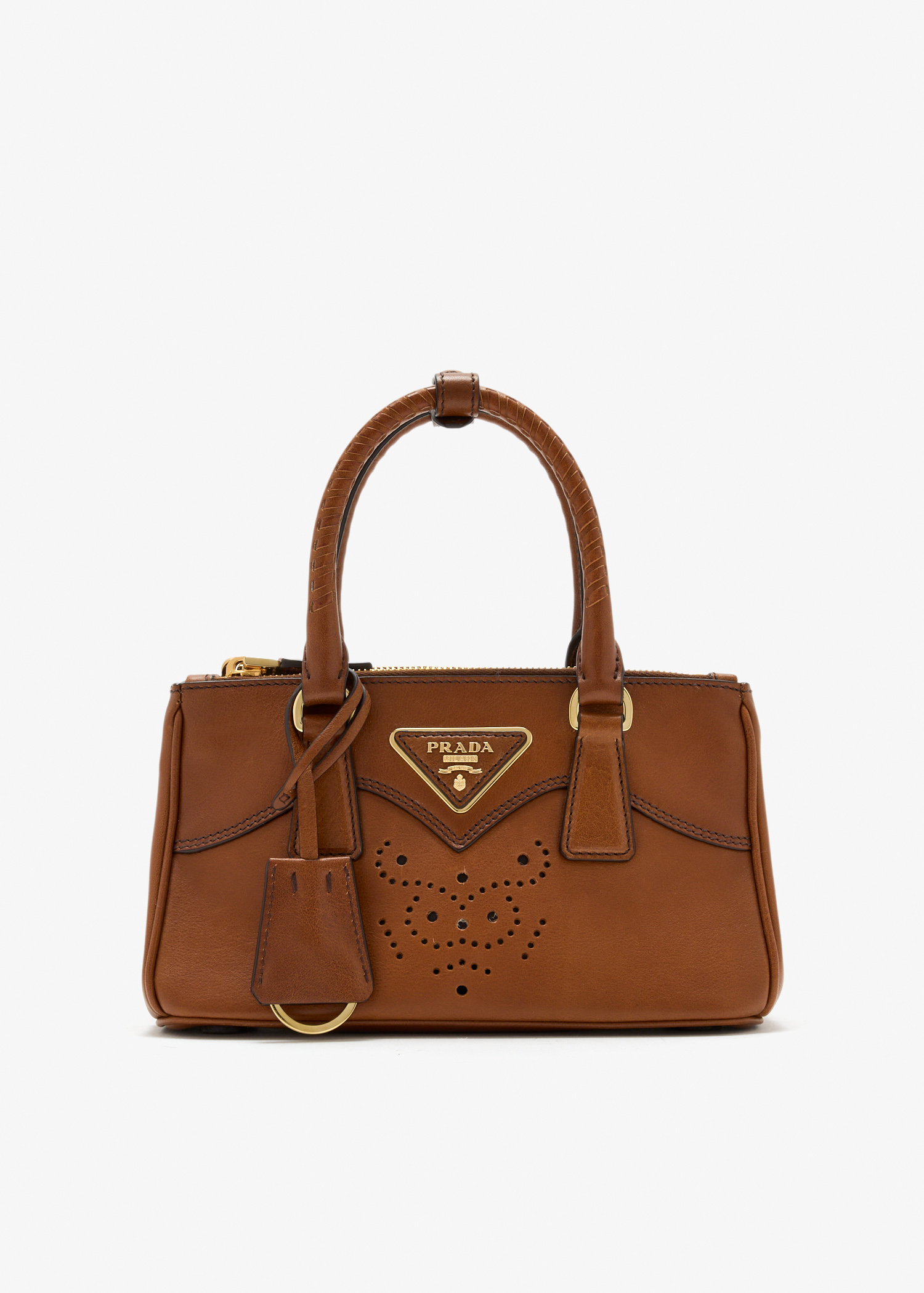 

Prada Galleria mini leather bag, Brown