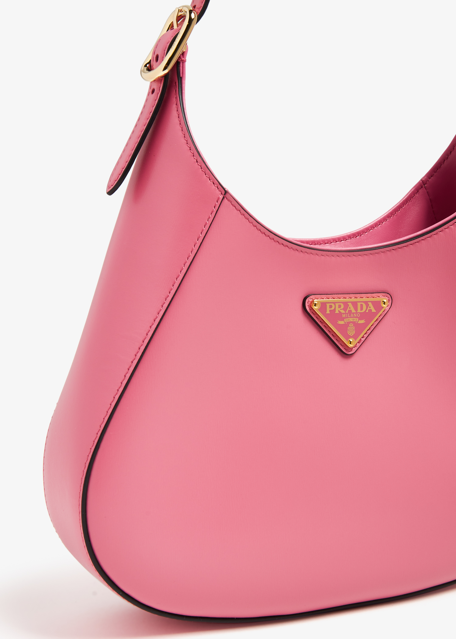 

Leather shoulder bag, Pink