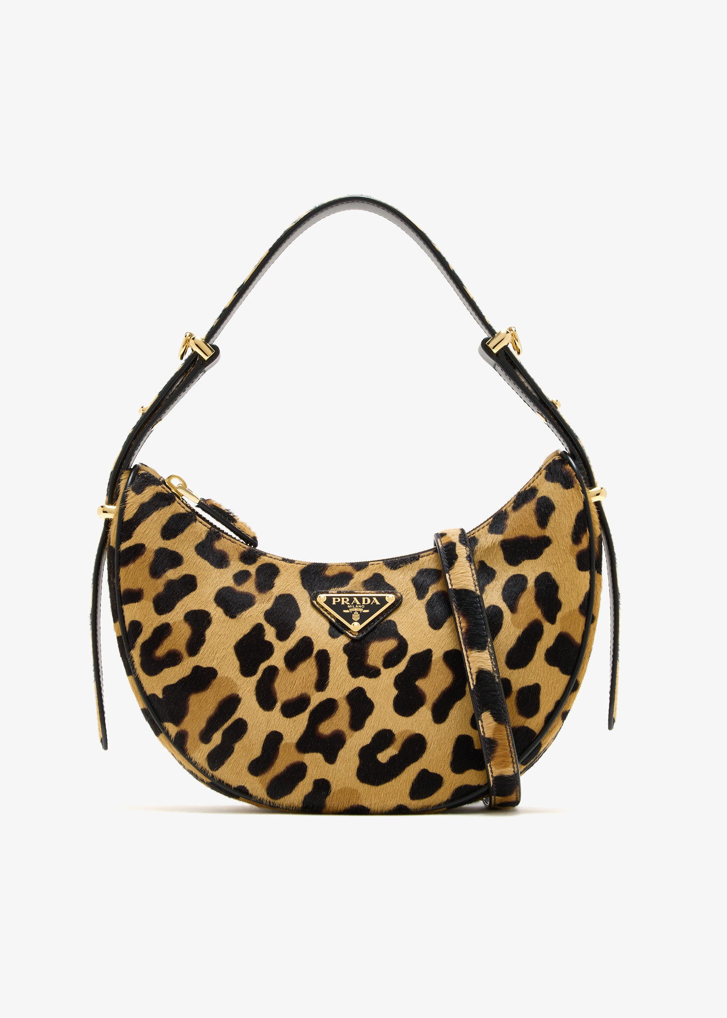 

Prada Arqué printed leather mini shoulder bag, Animal printed