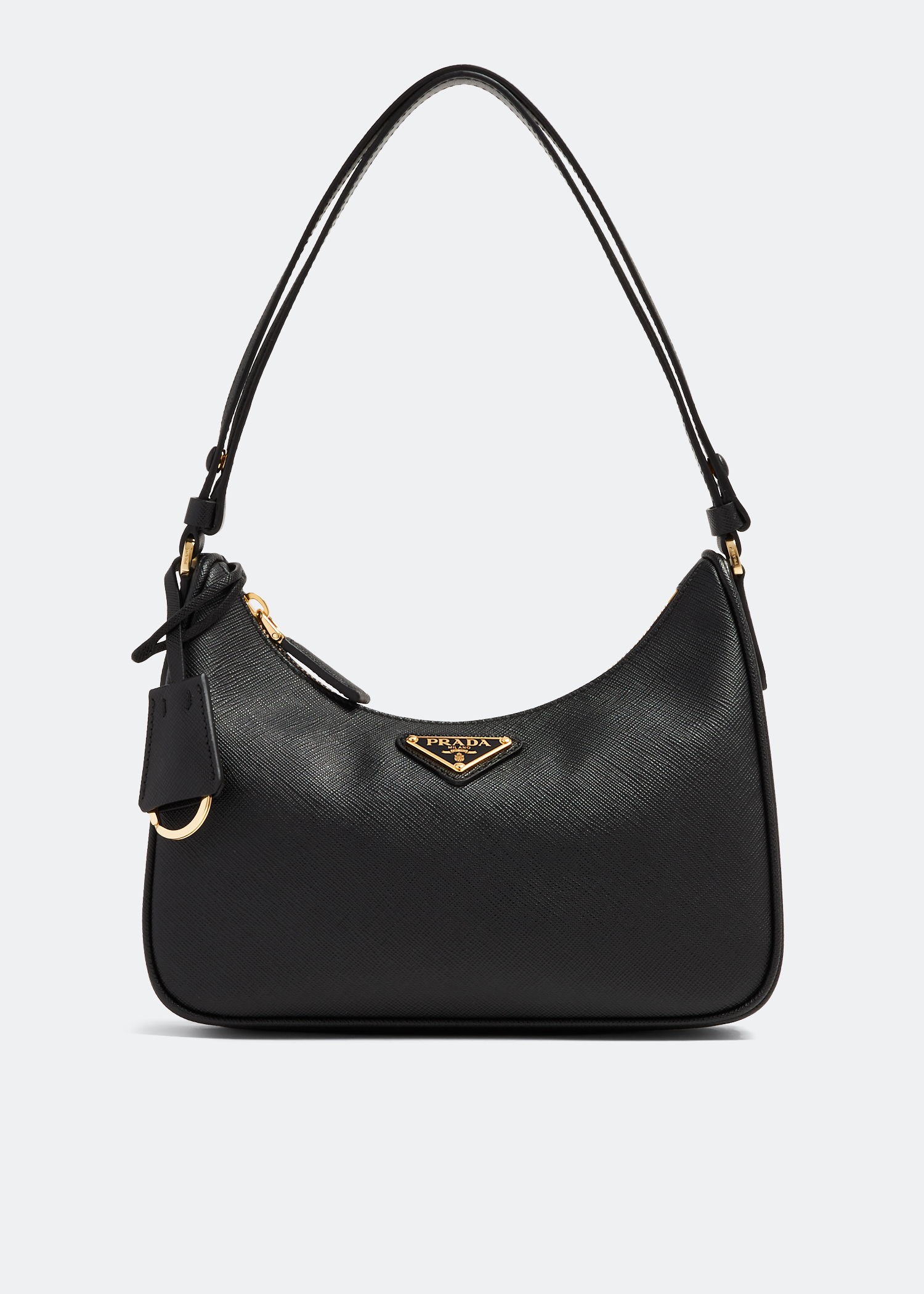 

Re-Edition Saffiano leather mini bag, Black