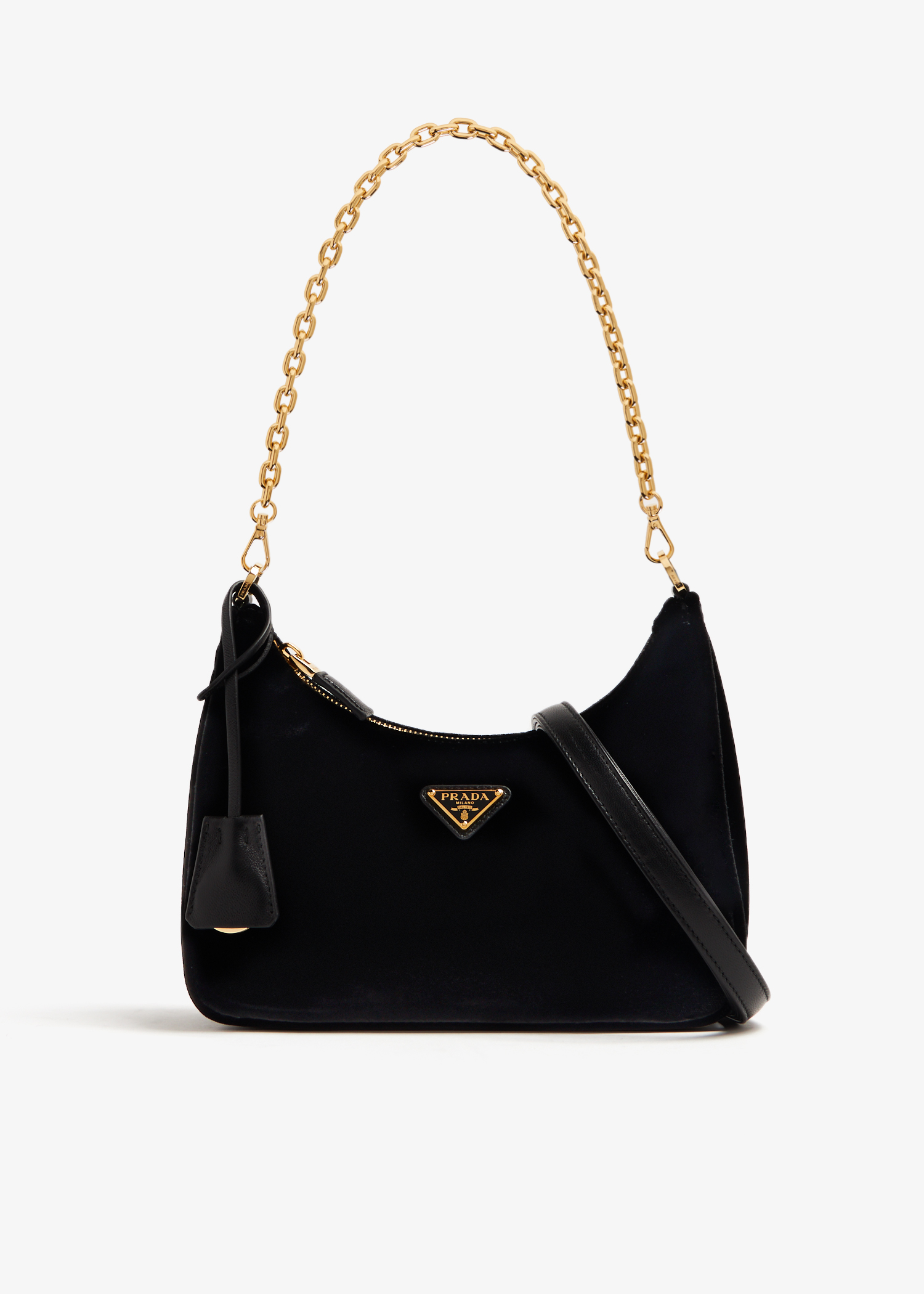 

Velvet mini bag, Black