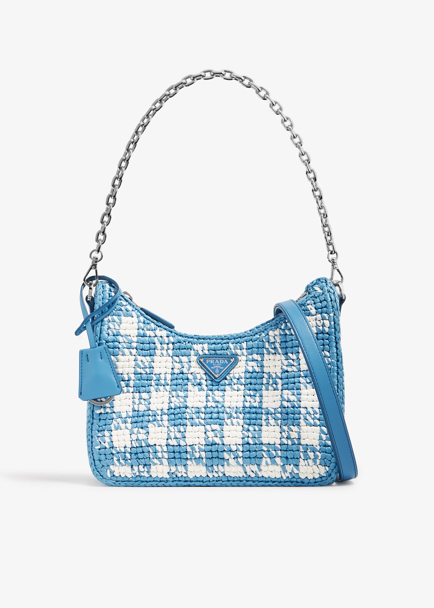 

Re-edition crochet mini bag, Blue