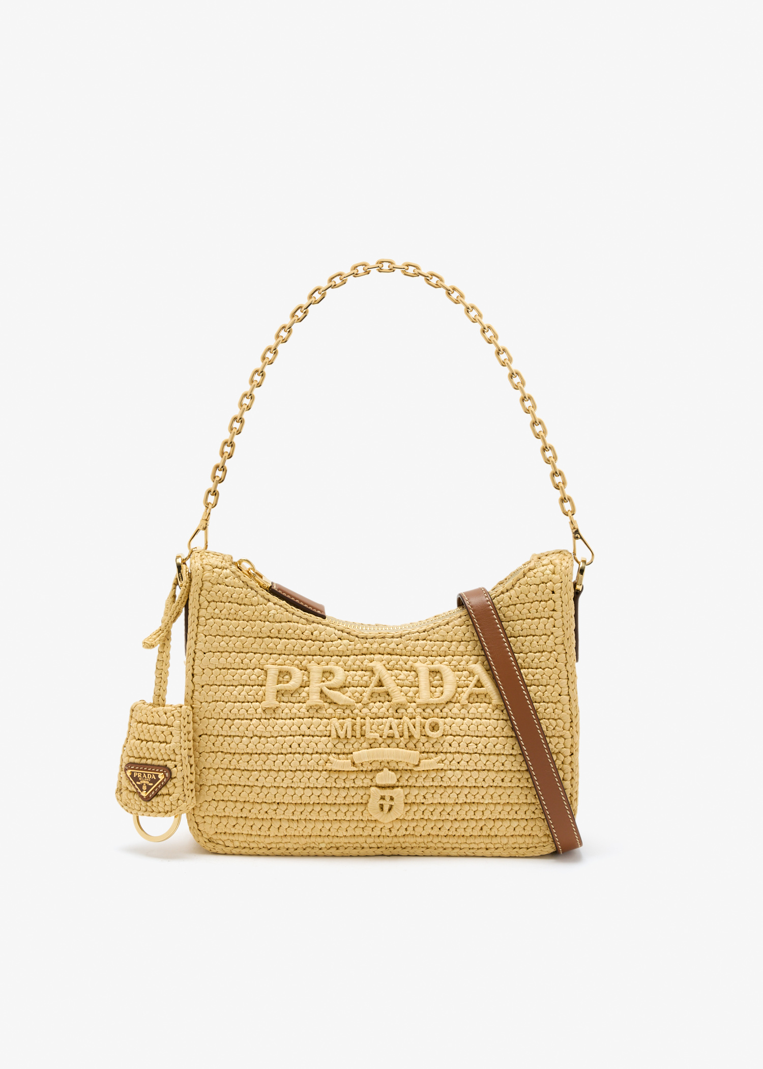 

Prada Re-Edition mini crochet bag, Beige
