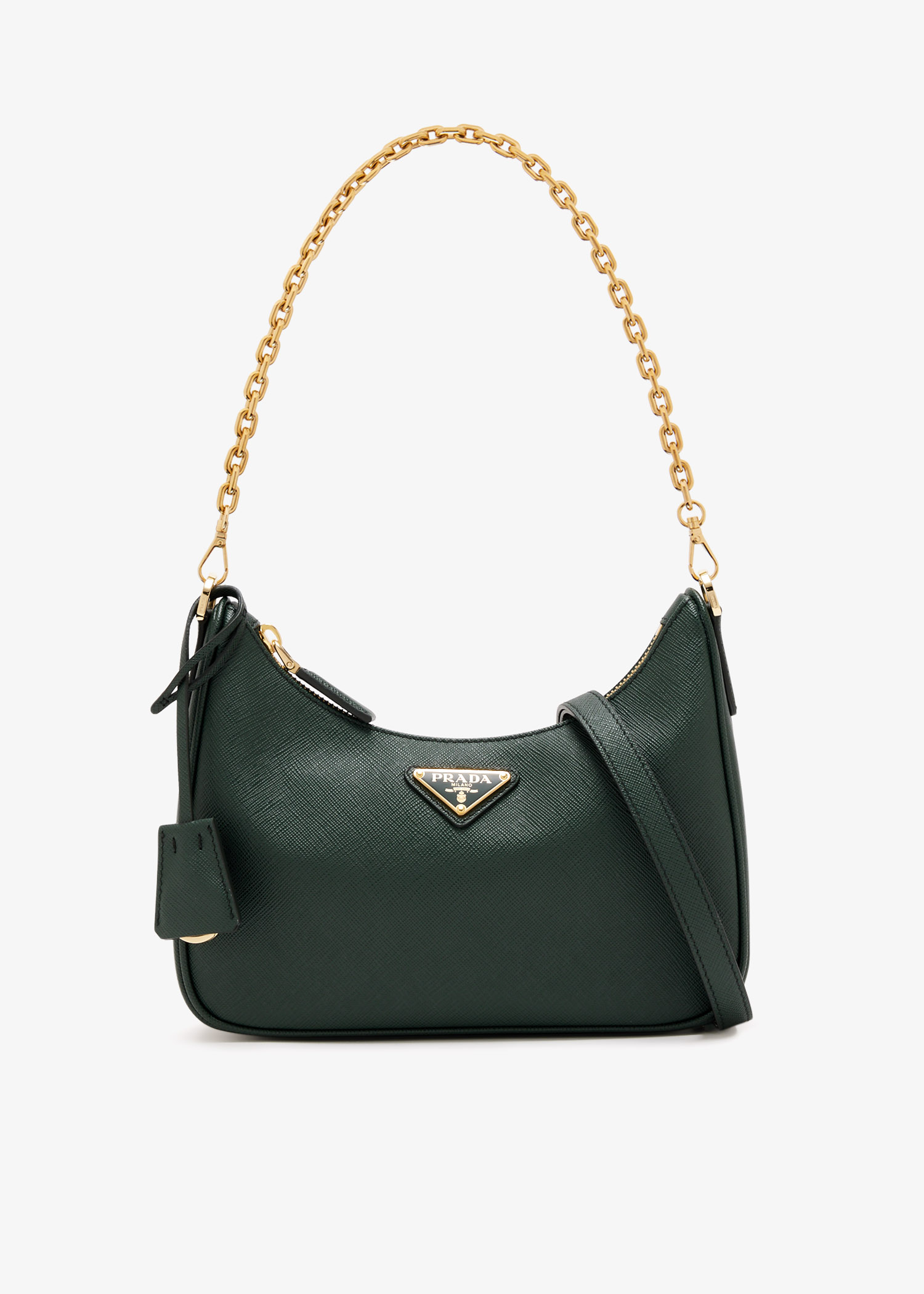 

Prada Re-Edition mini saffiano leather bag, Green