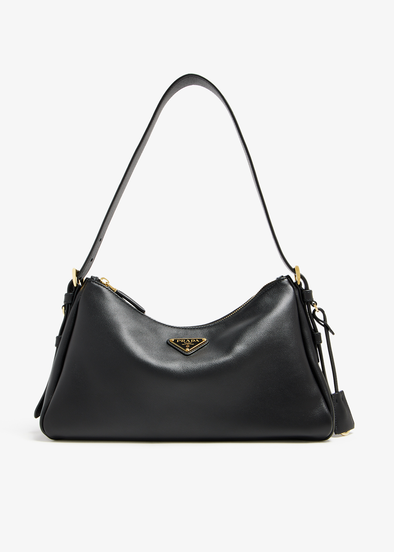 

Prada Aimée medium leather shoulder bag, Black
