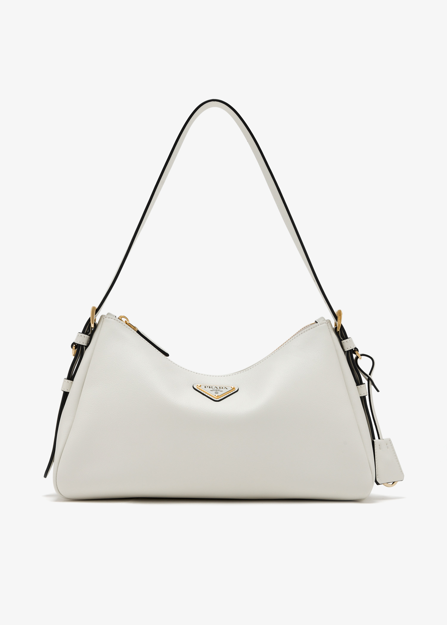

Prada Aimée medium leather shoulder bag, White