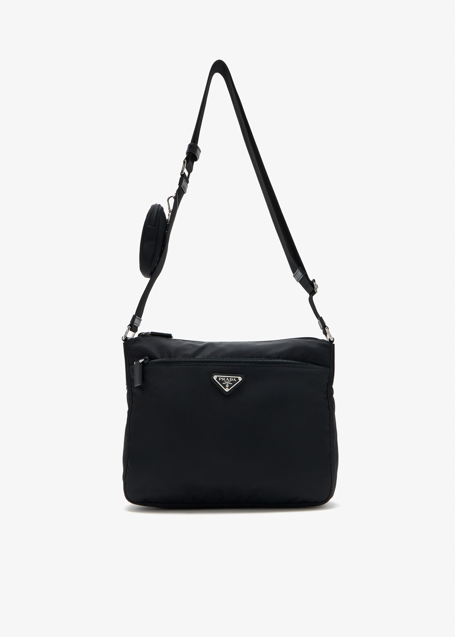 

Re-Nylon crossbody bag, Black