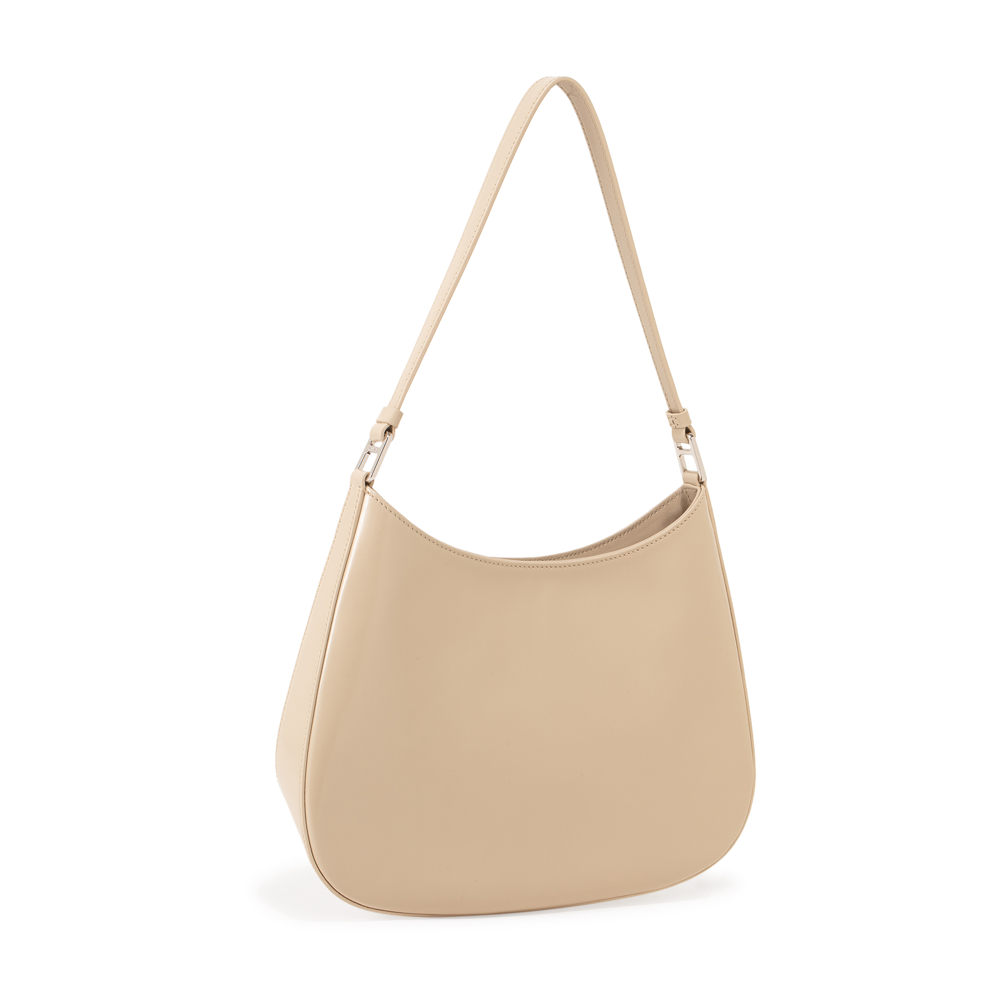 

Cleo leather shoulder bag, Beige
