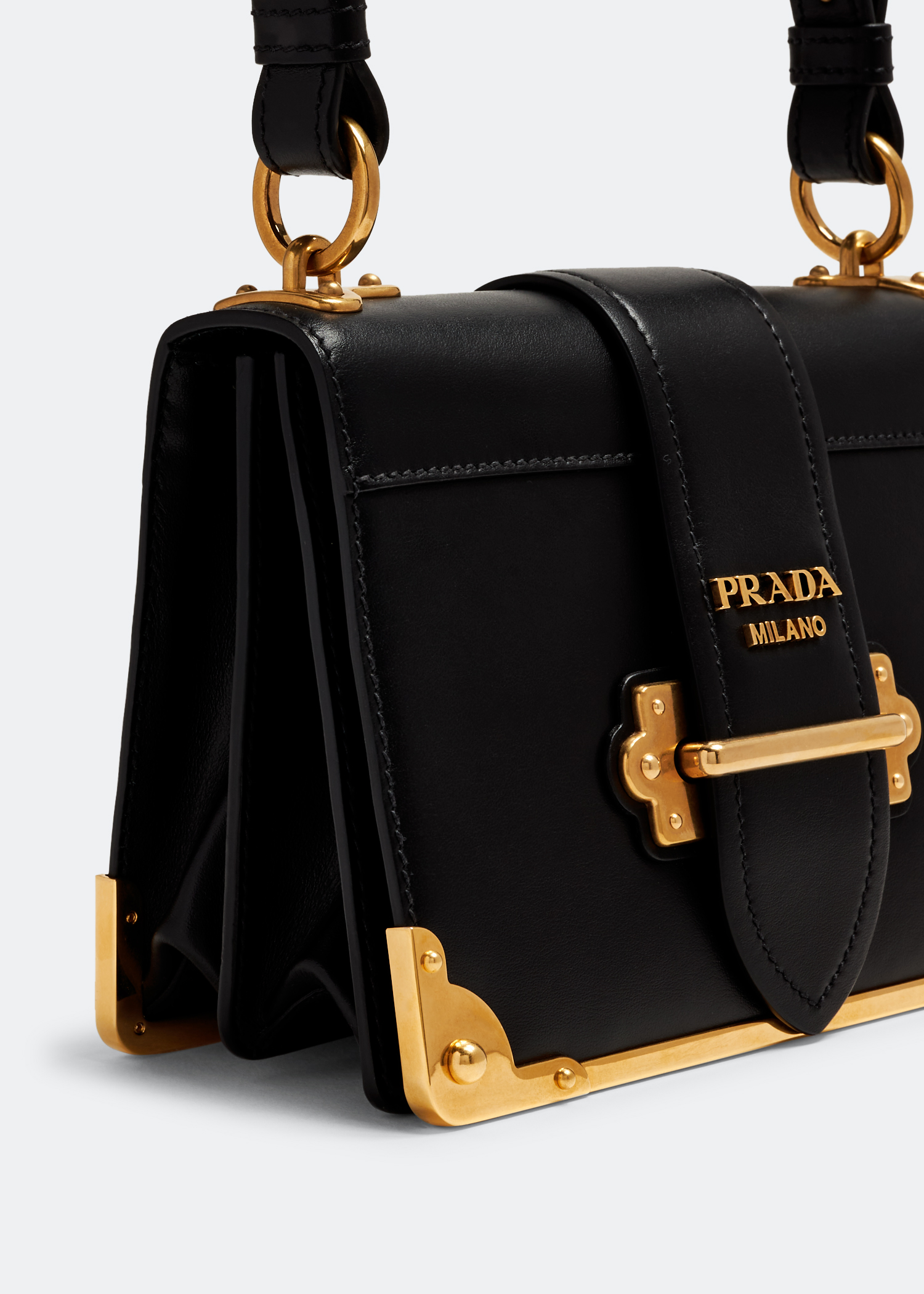 

Cahier leather shoulder bag, Black