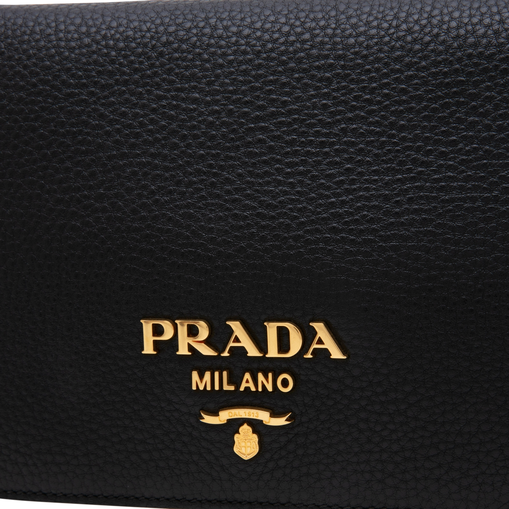 

Leather shoulder bag, Black