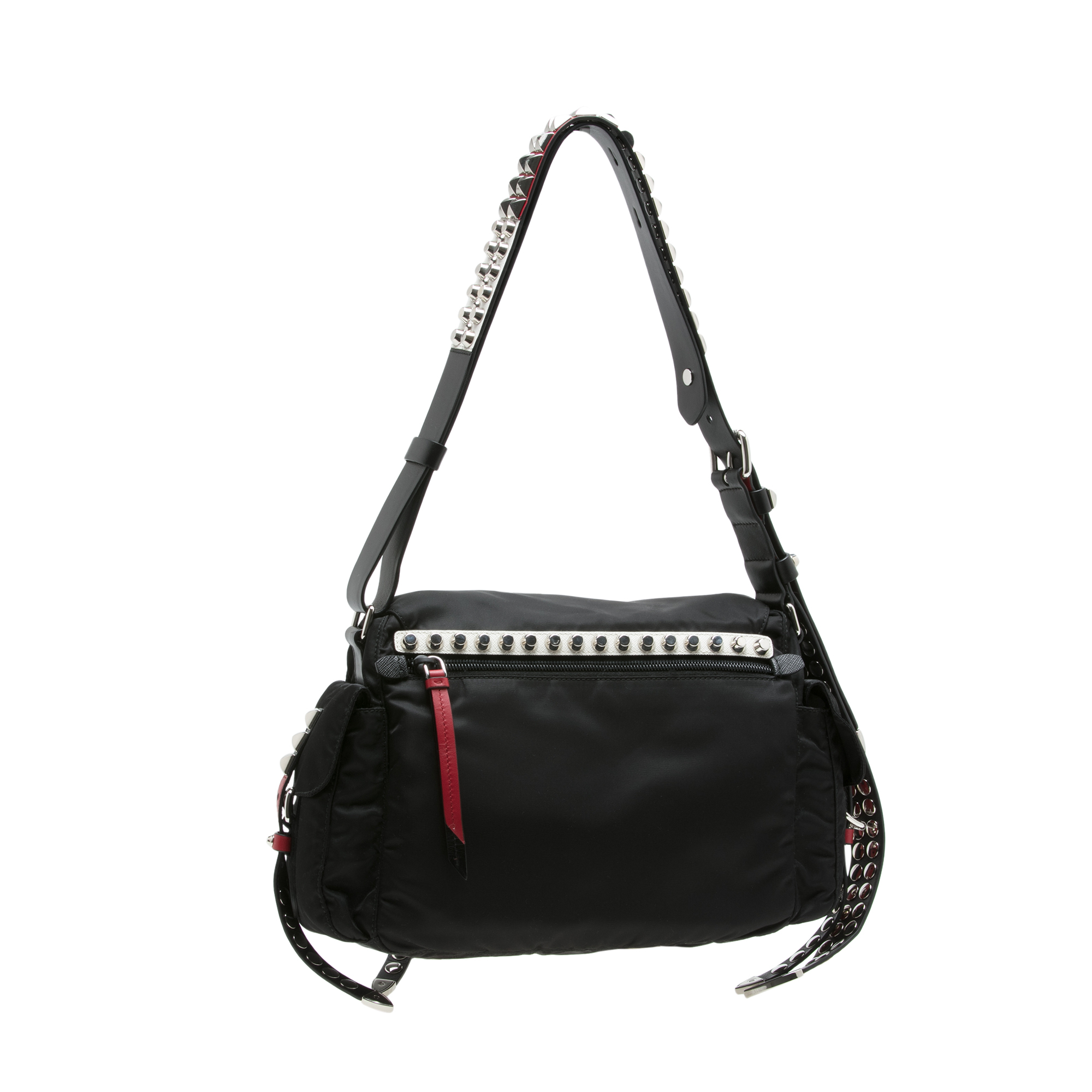 

Nylon shoulder bag, Black