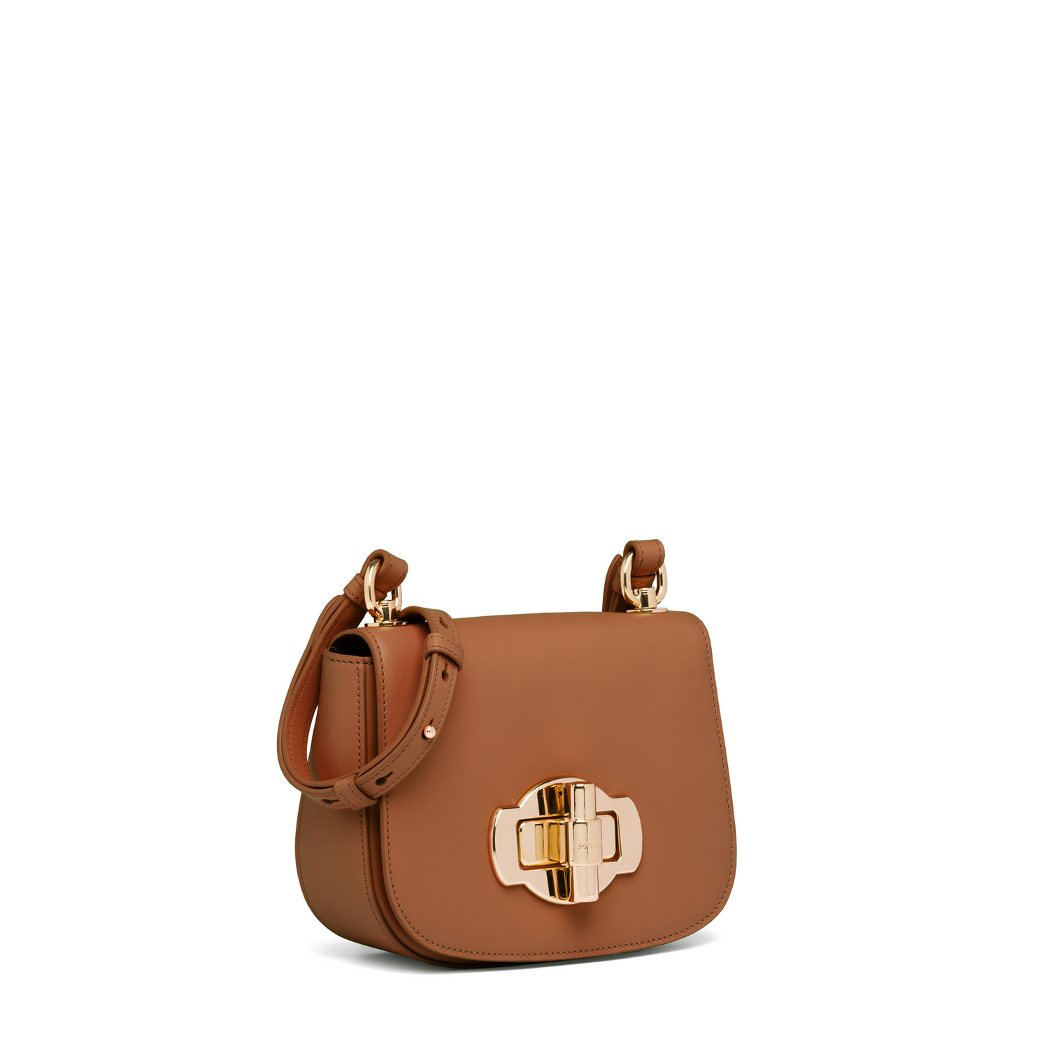 

Leather crossbody bag, Brown