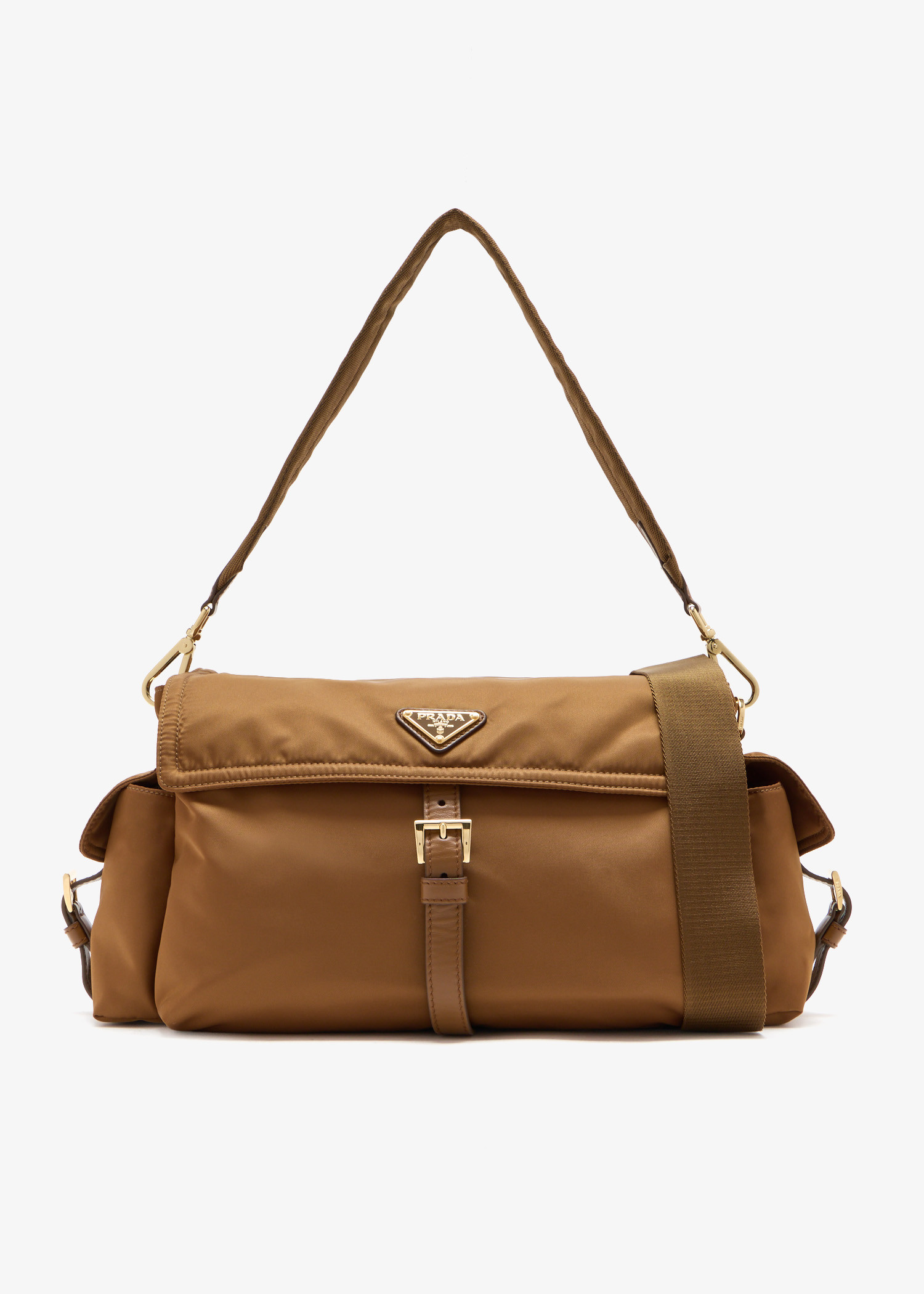 

Prada Explore large Re-Nylon shoulder bag, Brown