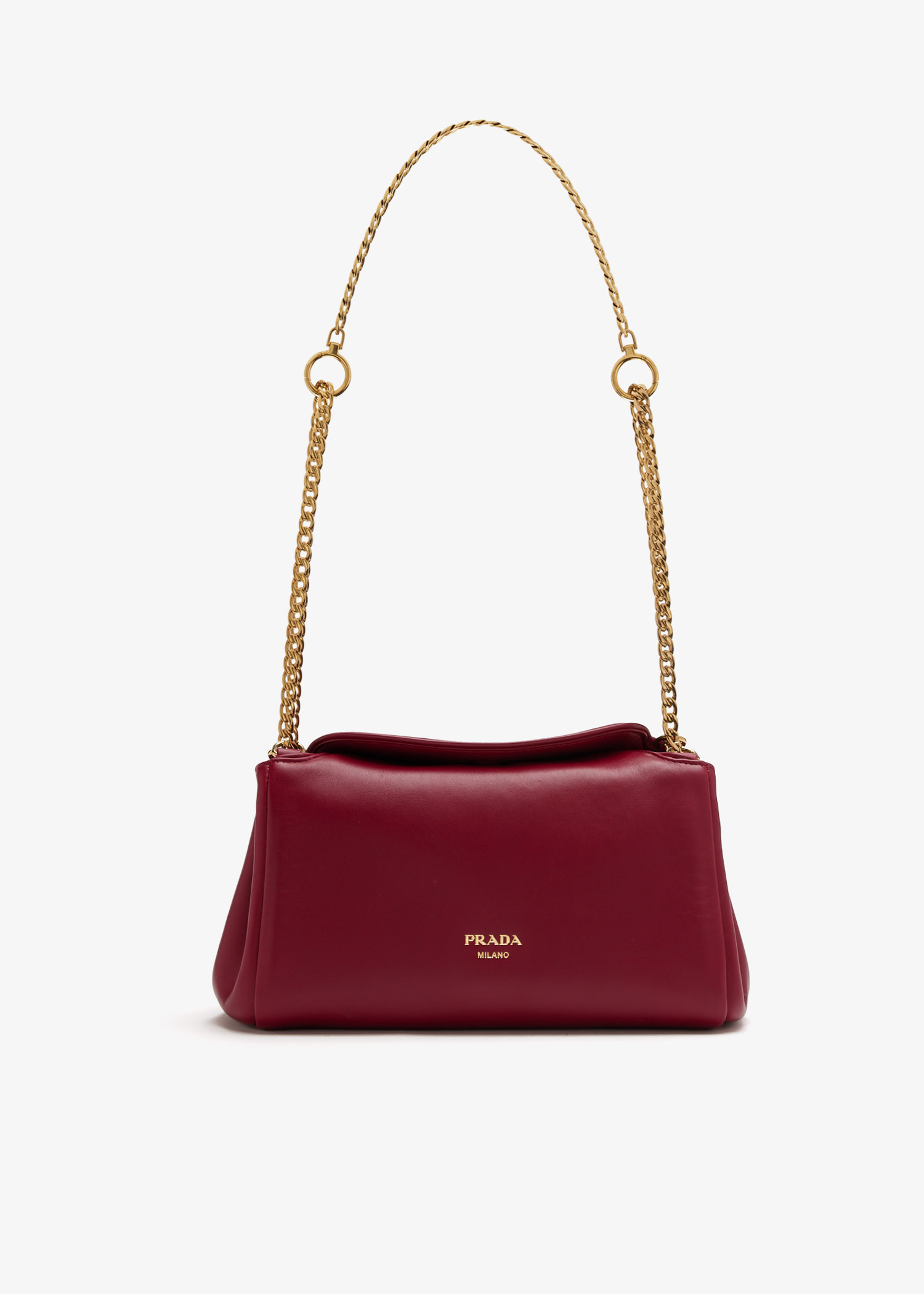 

Prada Tumulte small nappa leather bag, Red