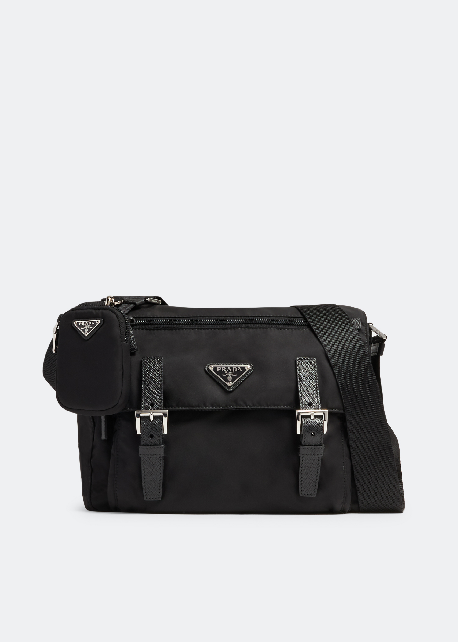 

Re-Nylon shoulder bag, Black