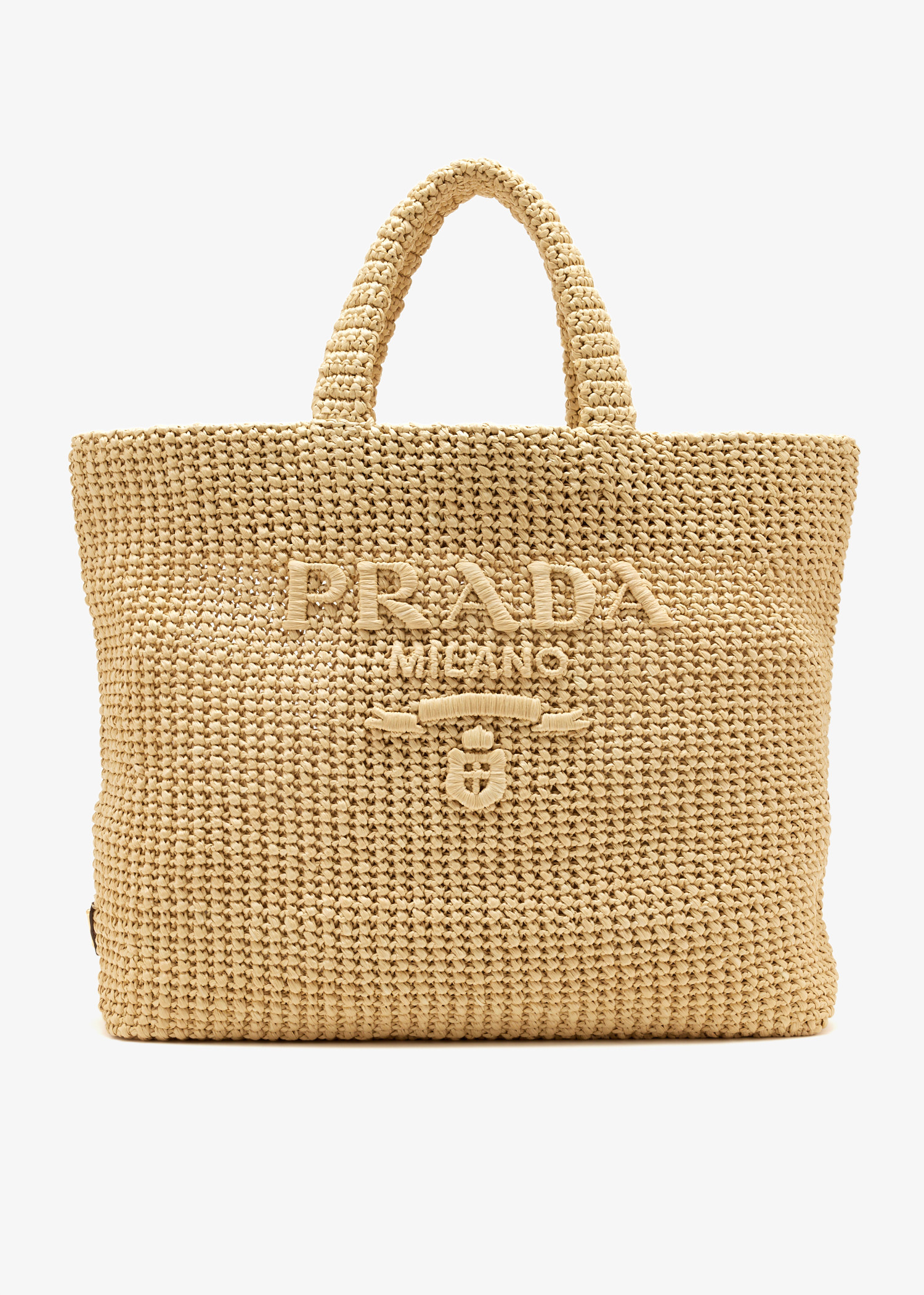 

Crochet tote bag, Beige