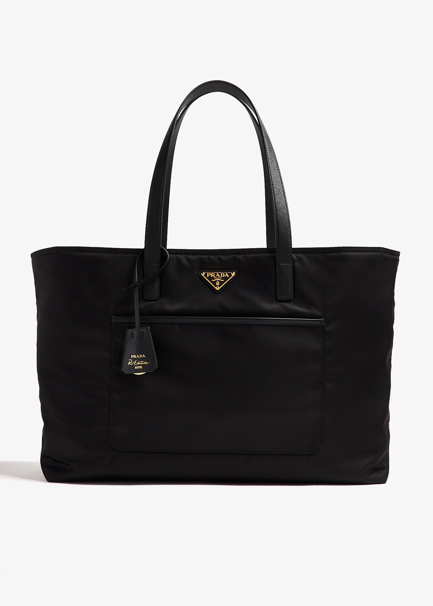 

Prada Re-Edition 1978 large Re-Nylon and Saffiano leather tote bag, Black